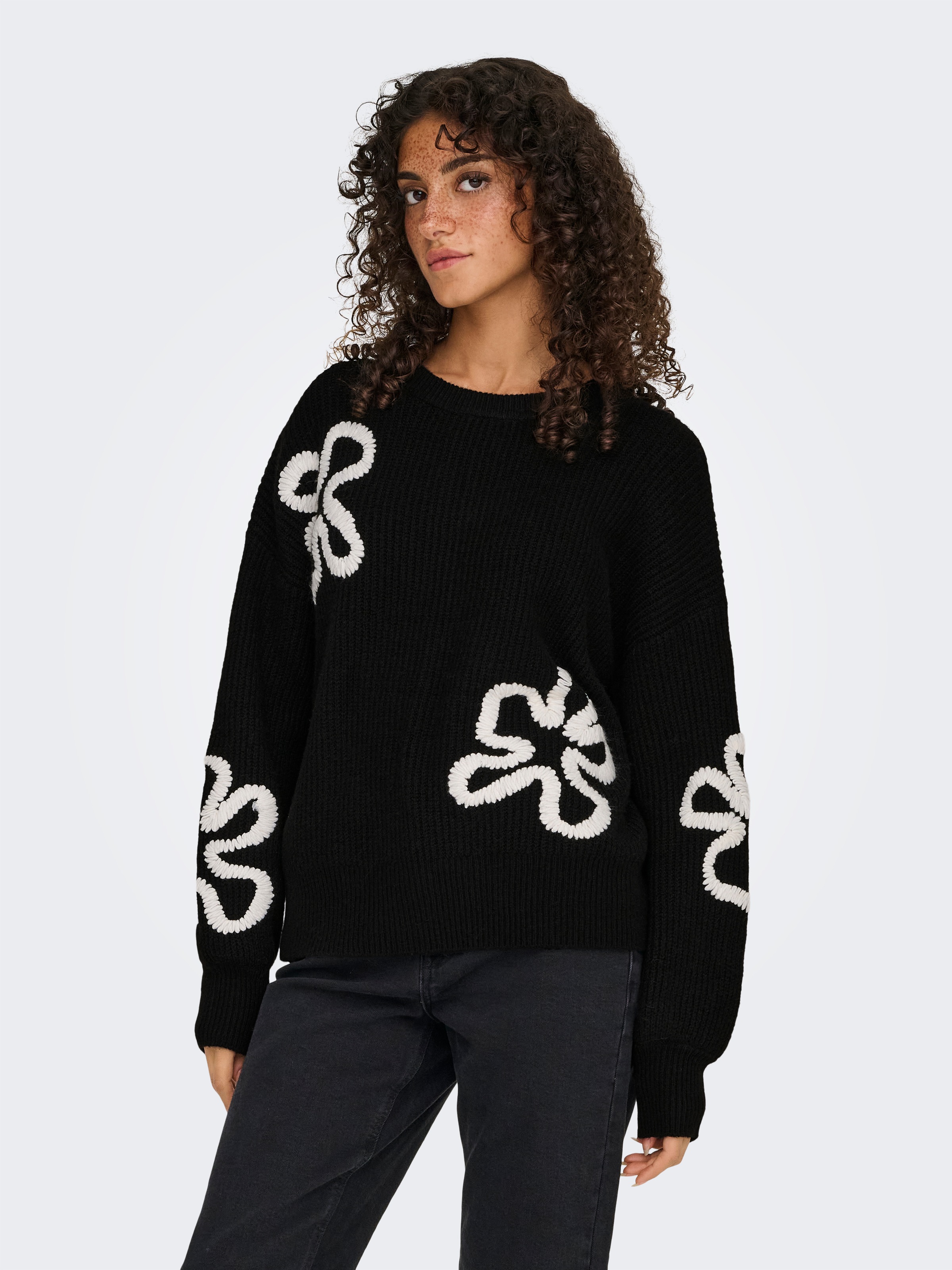 ONLY Strickpullover »ONLDAISY LS STITCH O-NECK KNT«