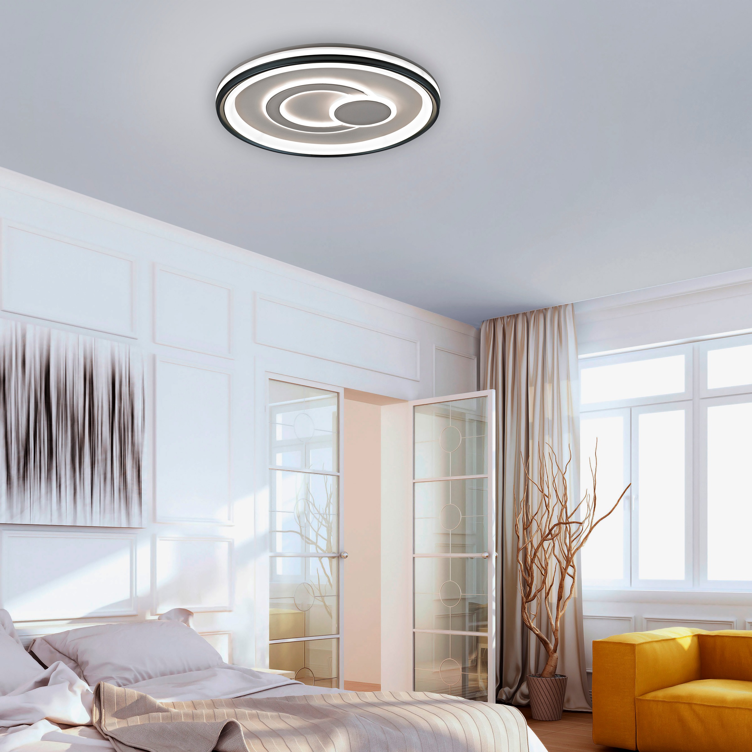 JUST LIGHT Deckenleuchte »MINELLI« LED-Board 1 Stk. Warmweiß LED, dimmbar, Switchmo