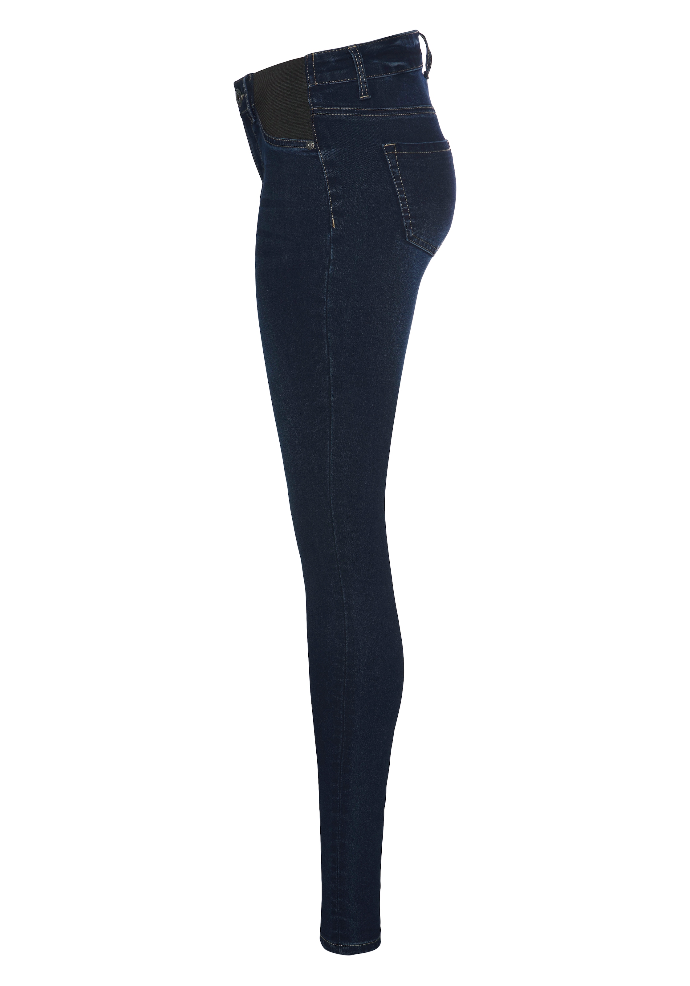 Arizona Skinny-fit-Jeans »Ultra Stretch«, skinny-fit, mit Used-Look-Crinkles, niedrige Leibhöhe