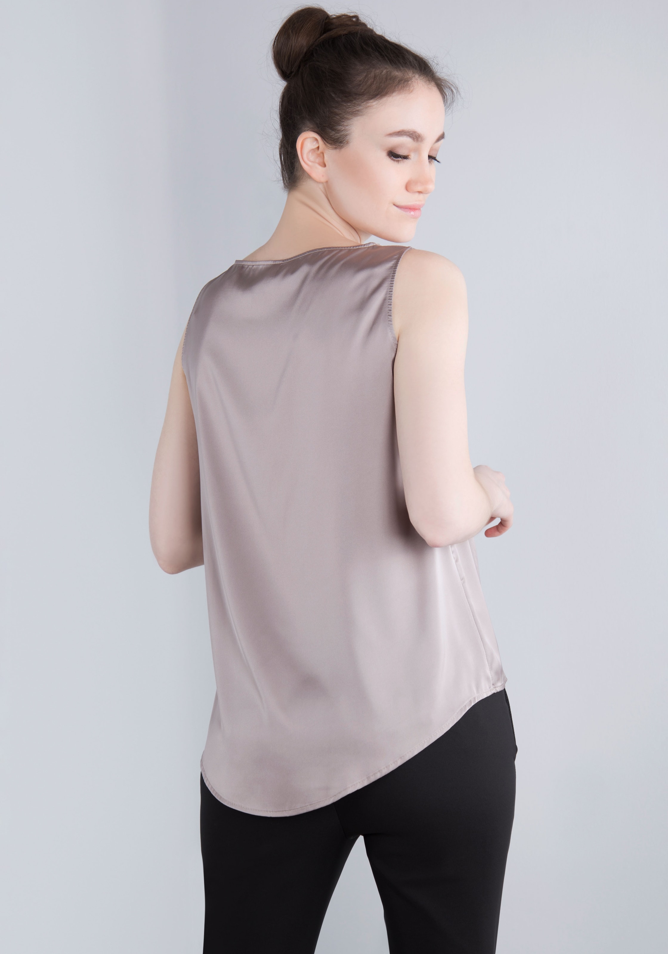 IMPERIAL Blusentop in glänzender Satinqualität