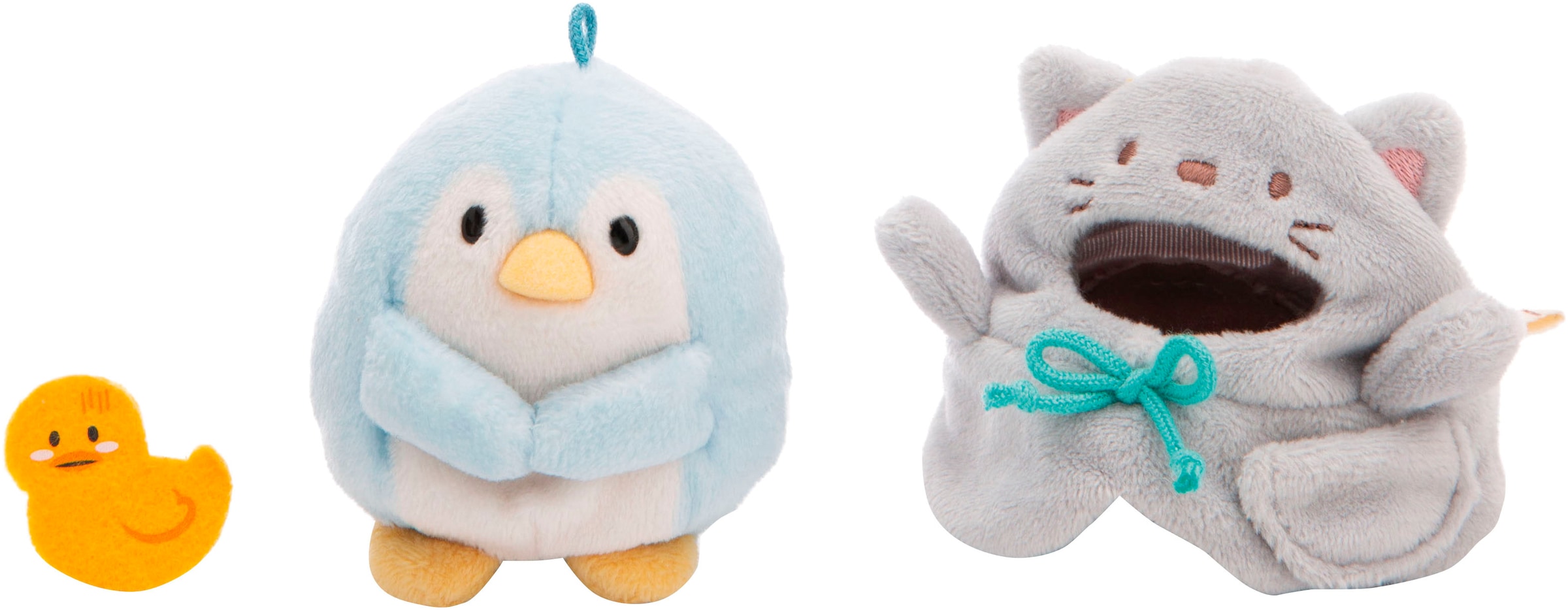 Nici Kuscheltier »mymochi, Pinguin Waddle, 8 cm«, mit Ente und Katzenkostüm, in Geschenkbox