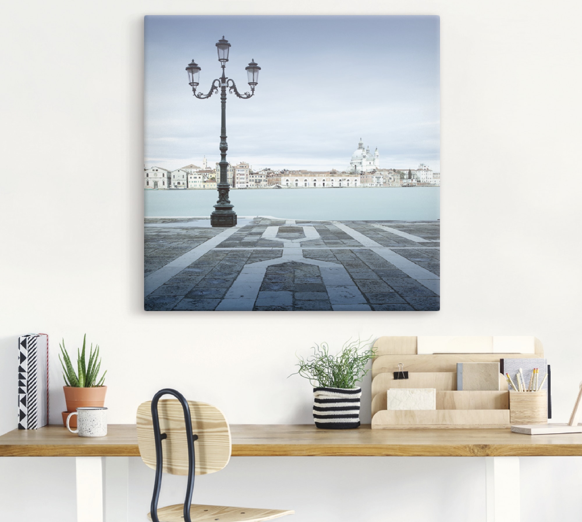 Artland Leinwandbild »Promenade Redentore«, Italien, (1 St.), auf Keilrahmen gespannt