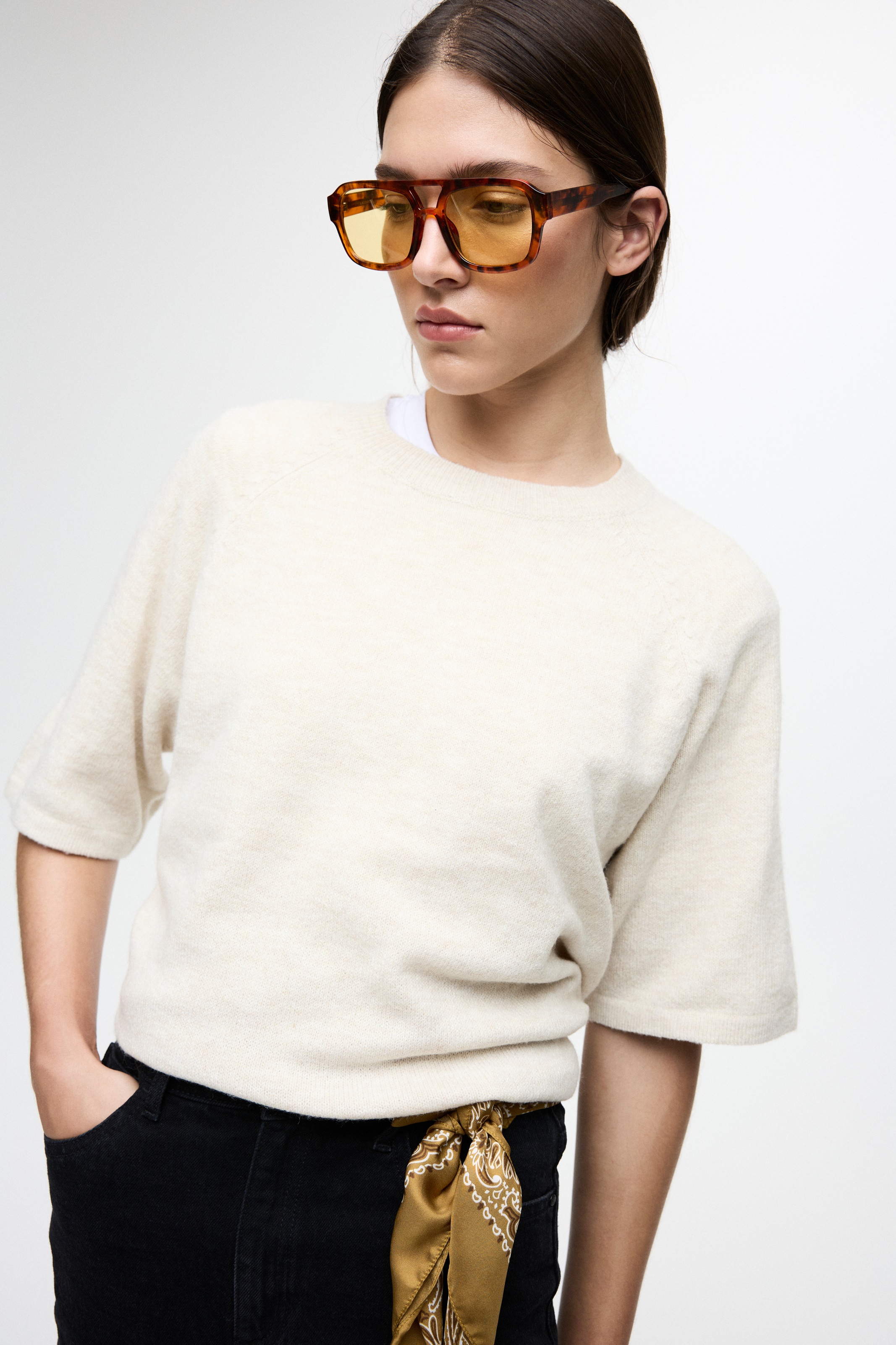 Vila Strickpullover »VILIGA 2/4 O-NECK KNIT TOP - NOOS«