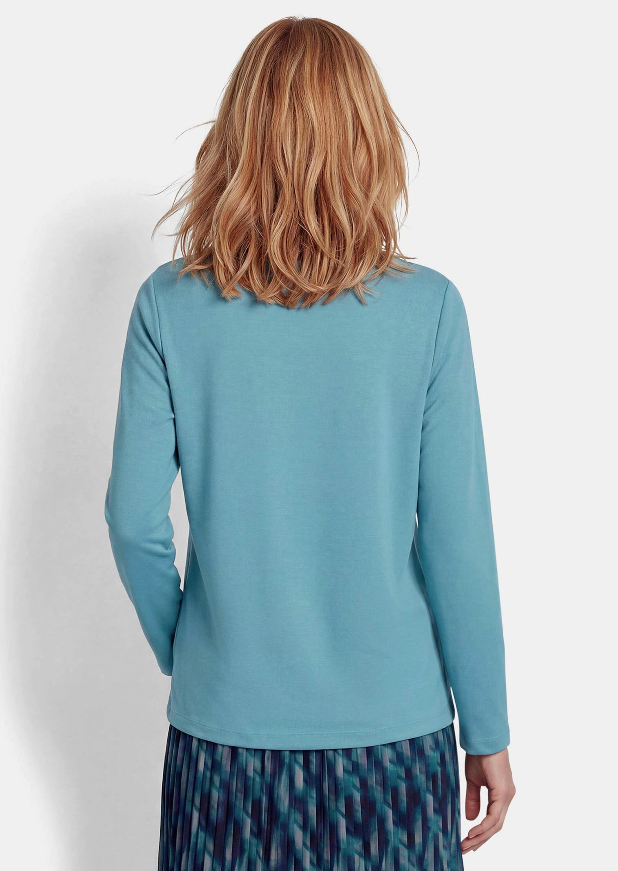 GOLDNER Sweatshirt »Sweatshirt mit U-Boot-Ausschnitt«, Tunnelzug Zierband am Ausschnitt
