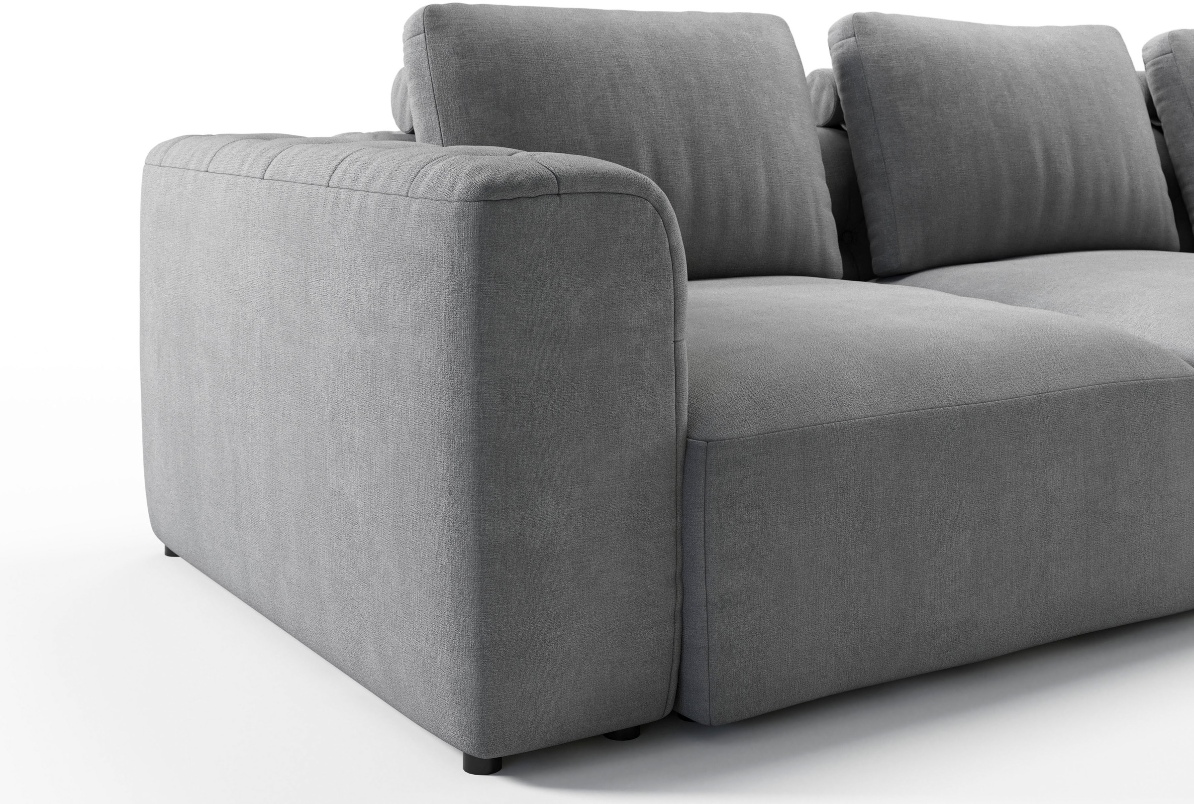 RAUM.ID 2,5-Sitzer »Cushid«, Modulsofa, bestehend aus 2 Teilen, Breite 268 cm