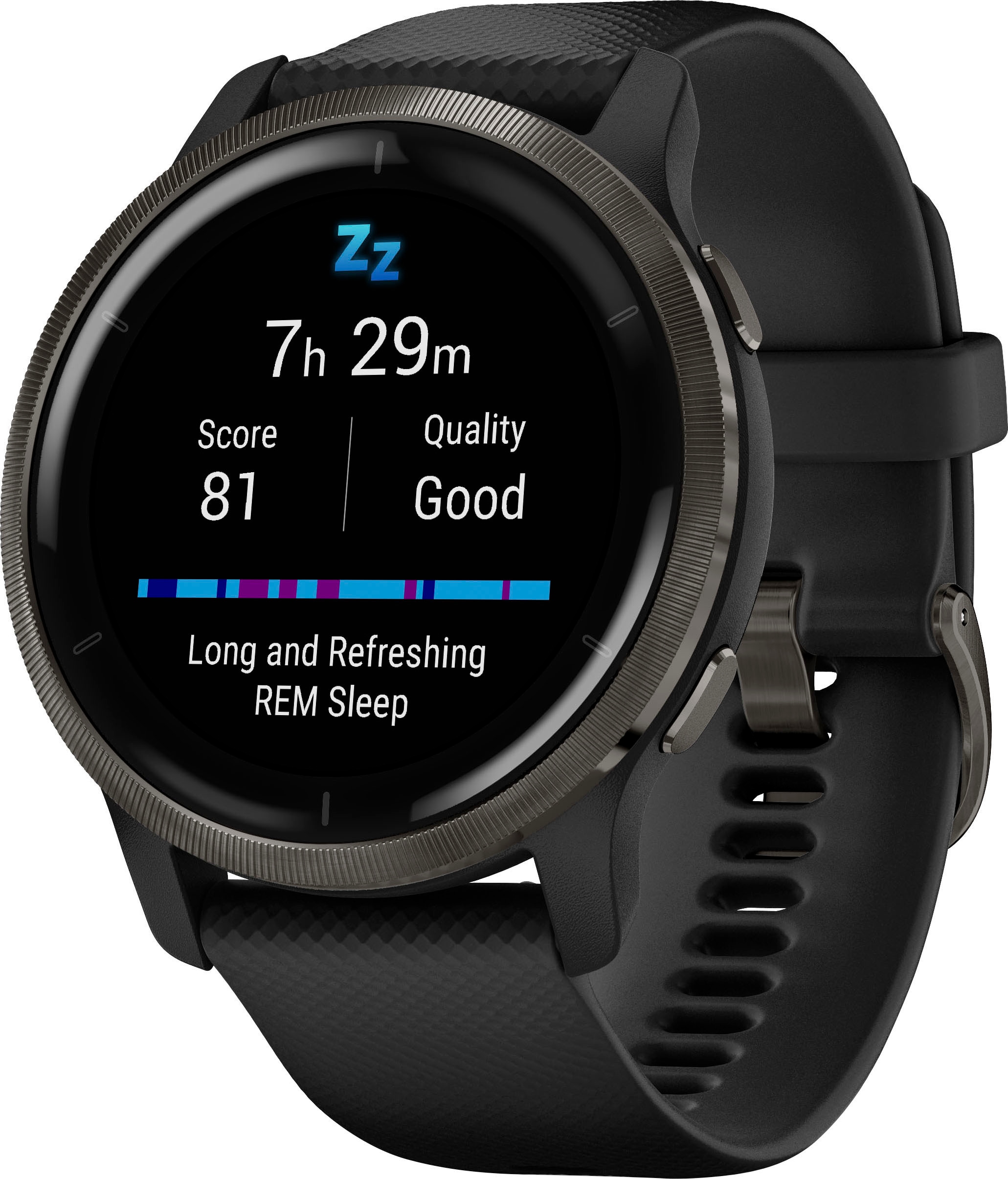 Garmin Smartwatch »Venu 2«, (3,3 cm / 1,3 Zoll), 8 GB, 25 vorinstallierten Sport-Apps)