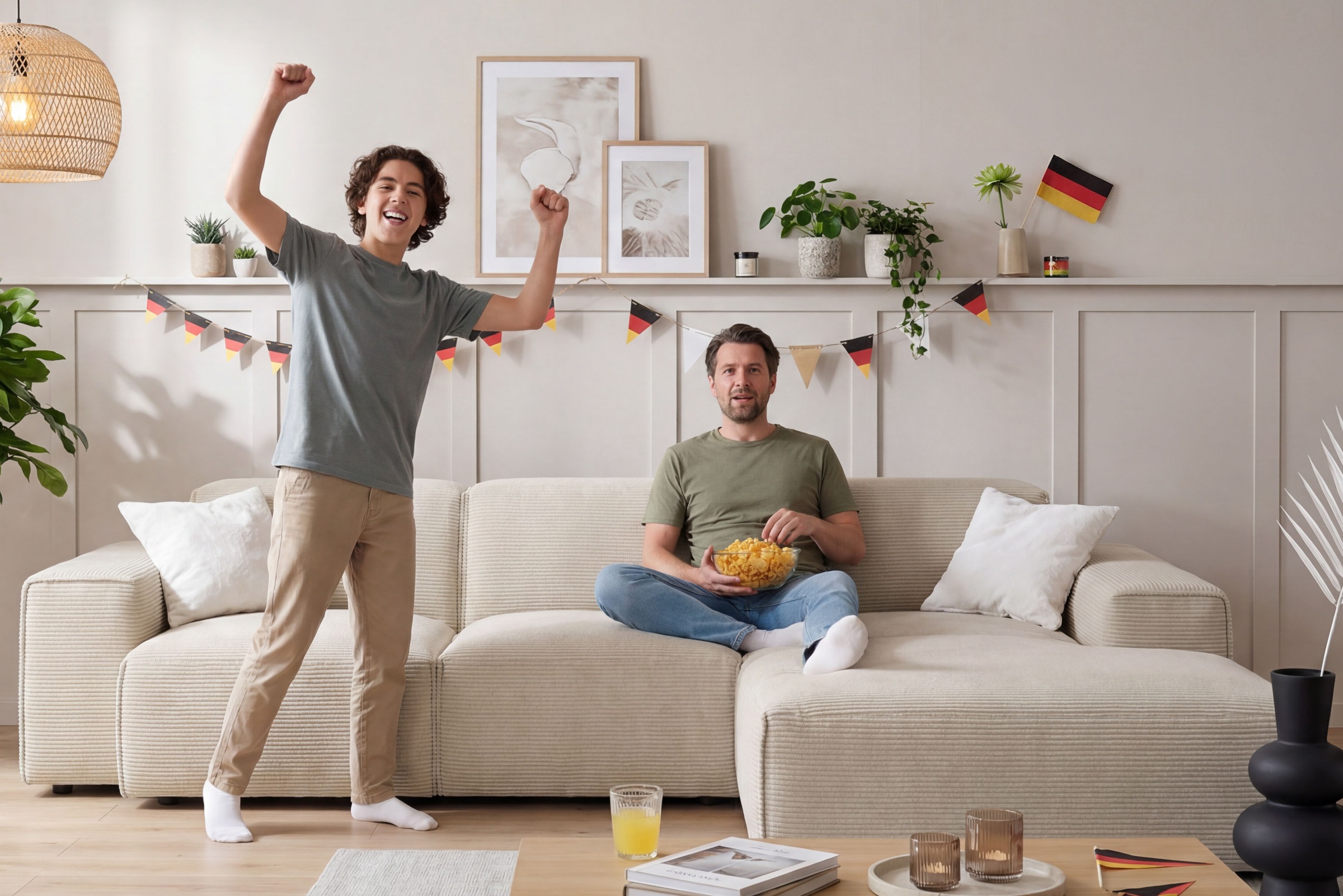 Home affaire Ecksofa »Glimminge L-Form  auch in Breitcord, Feincord + Easy care-Bezug,« Breite 264,  Zierkissen