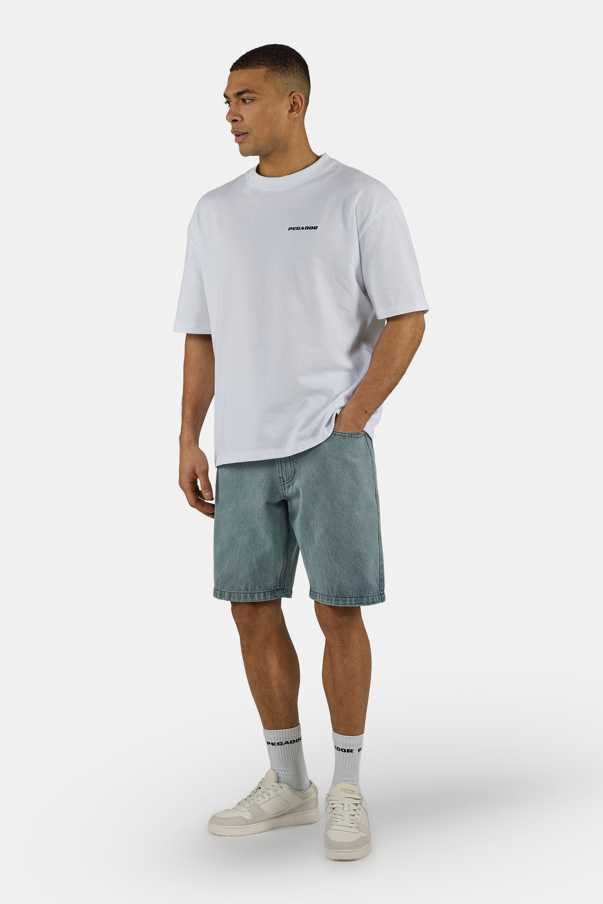 PEGADOR Jeansshorts »Bostic Jeans Shorts« Baumwolle, regular fit