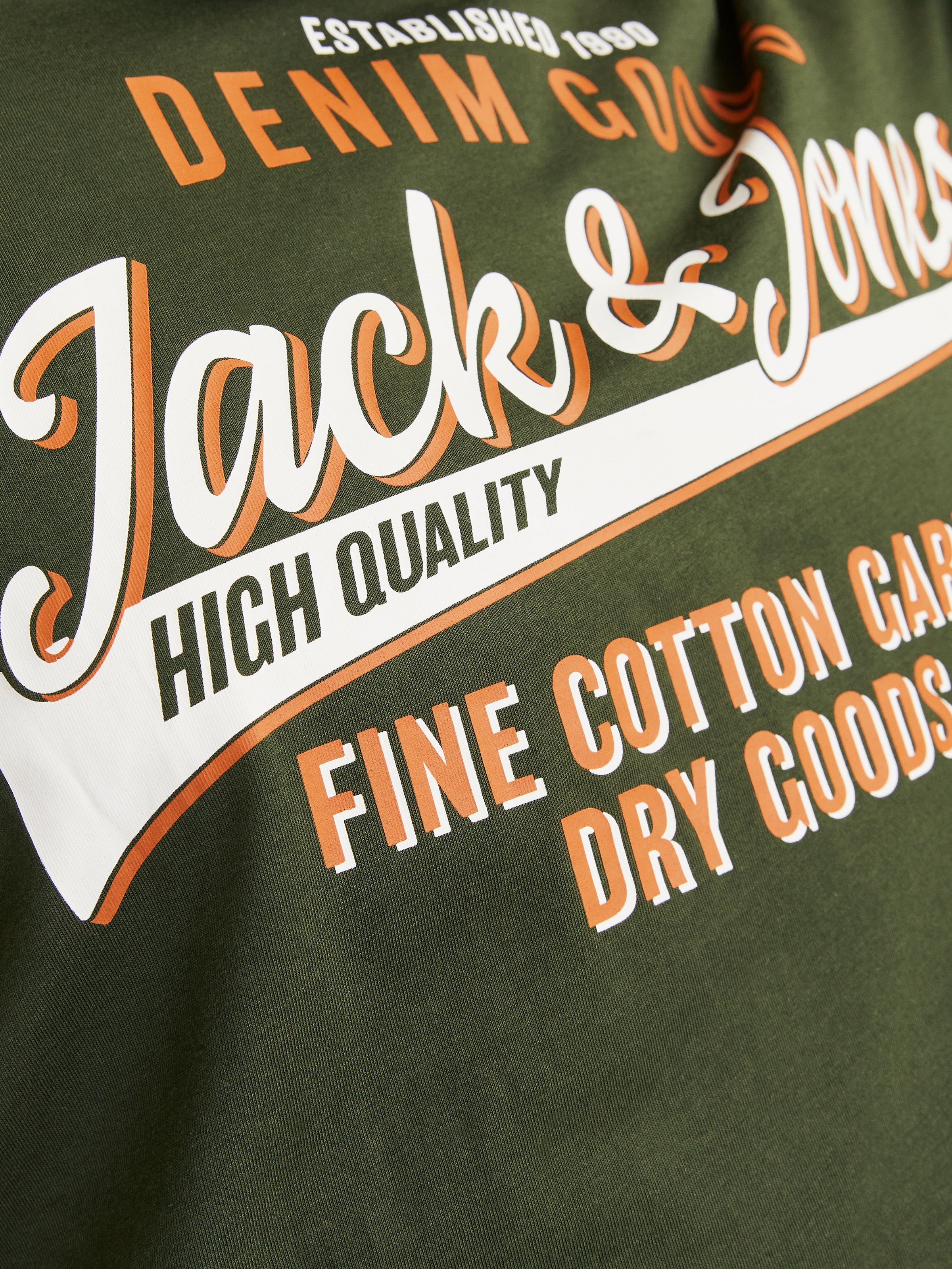 Jack & Jones PlusSize T-Shirt »JJELOGO TEE SS O-NECK 2 COL AW24 S PLS«, mit Frontprint