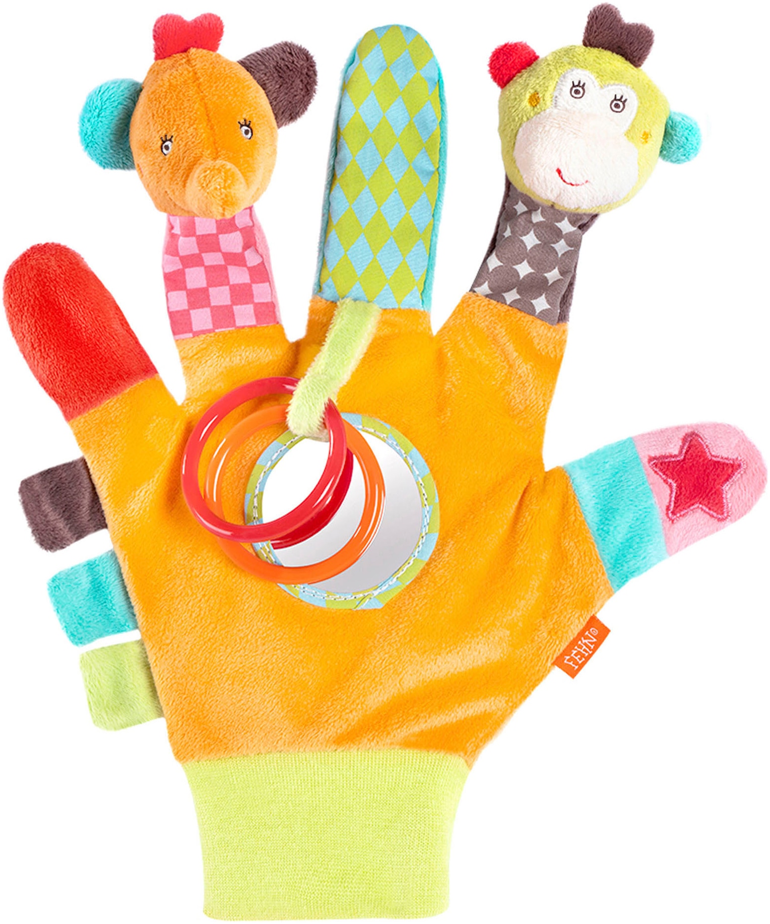 Fehn Fingerpuppe "Classic Stars, Spielhandschuh Safari"