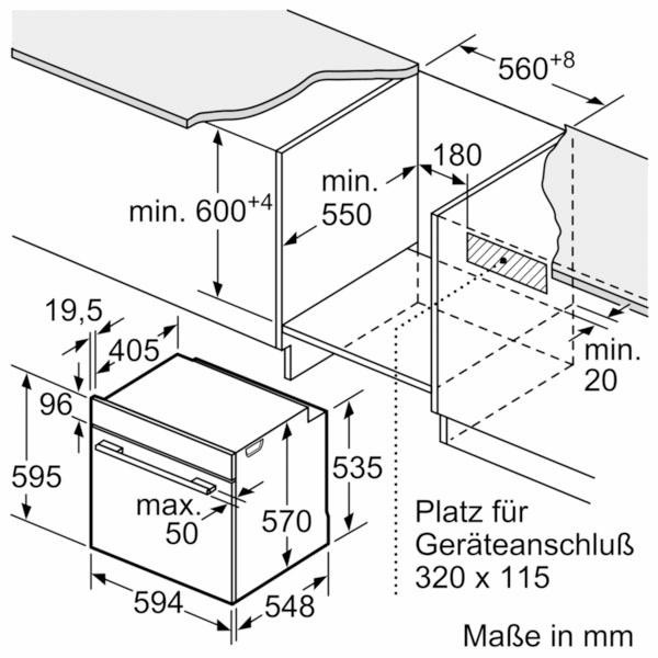 SIEMENS Einbaubackofen iQ500 »HB517ABS0«, mit cookControl-Funktion