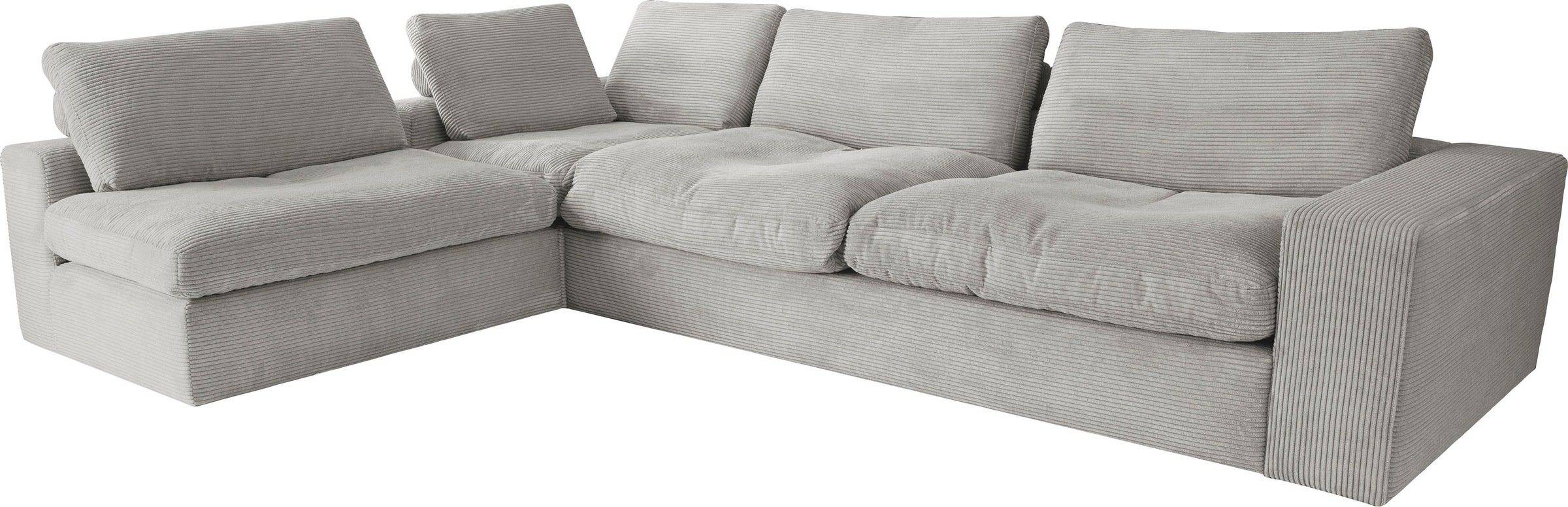 alina Ecksofa »Sandy«, mit losen Sitz und Rückenkissen, in modernem Cordstoff