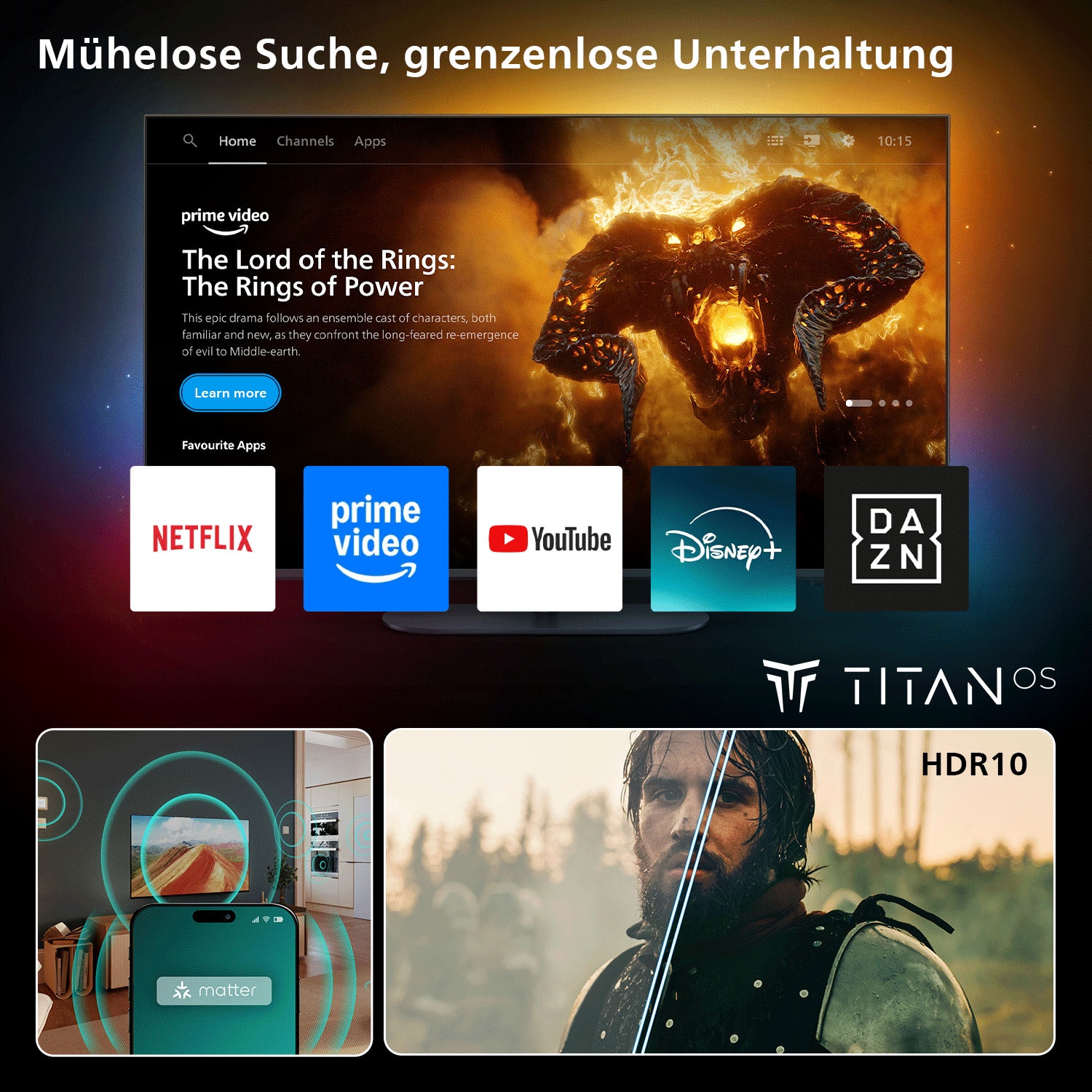 Philips LED-Fernseher »40PFS6050/12« 101 cm/40 ″ Full HD Smart-TV