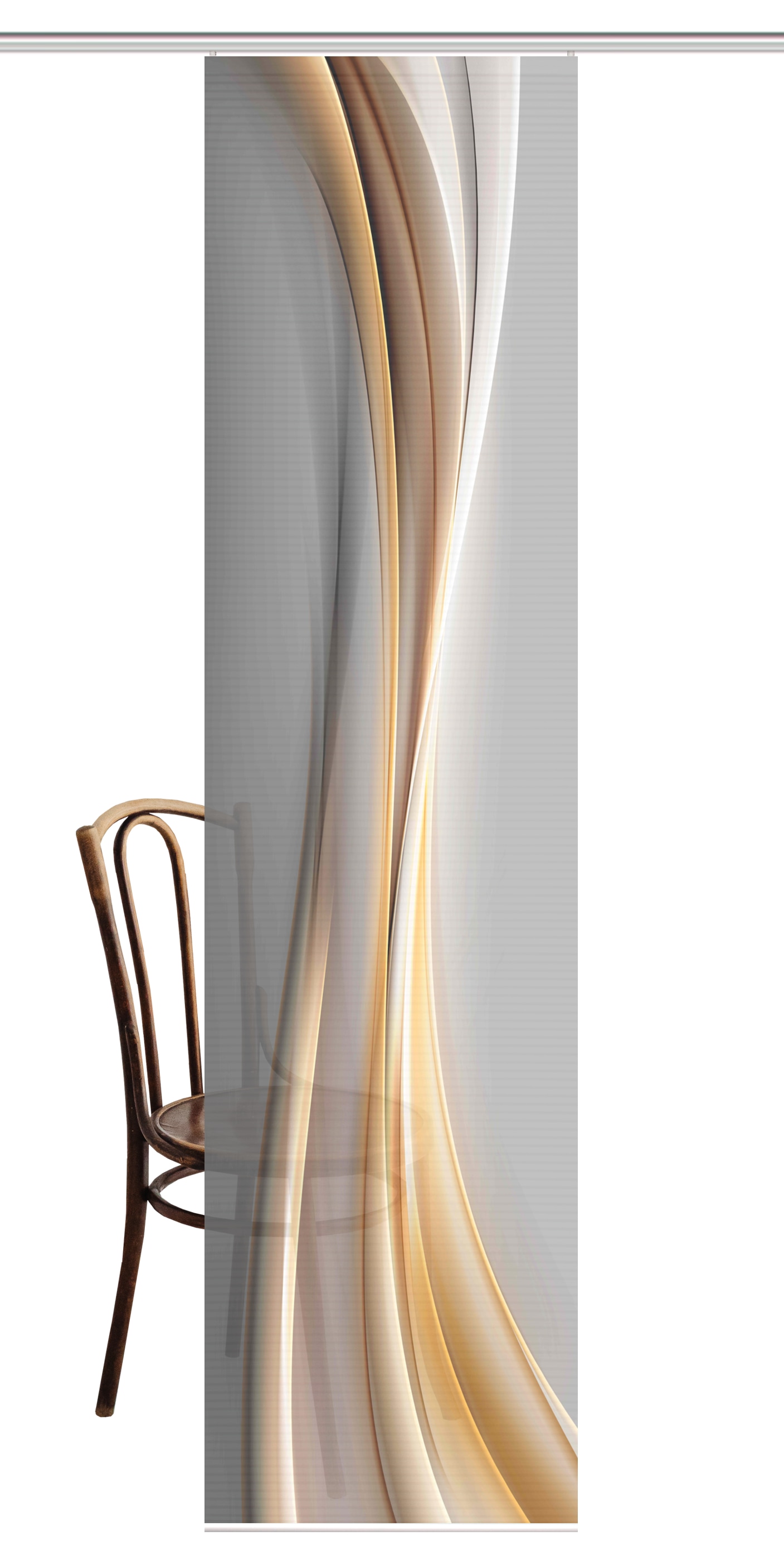 HOME in green Schiebegardine »ELANIA« Paneelwagen 1 Stk. tlg. DIGITALBEDRUCKT, BAMBUSOPTIK RECYCELT