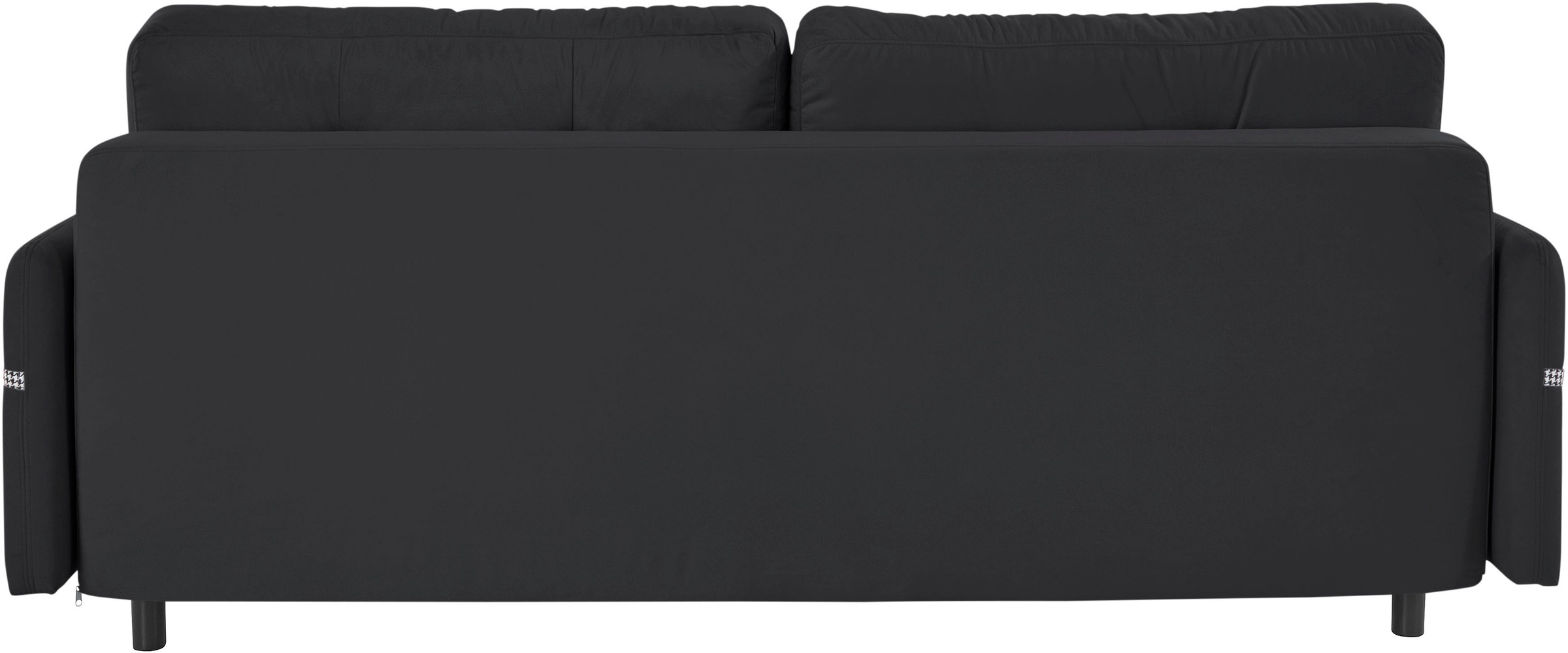 INOSIGN Schlafsofa »Emily«, incl. Bettfunktion und Bettkasten, Seitentache im Armteil, Federkern