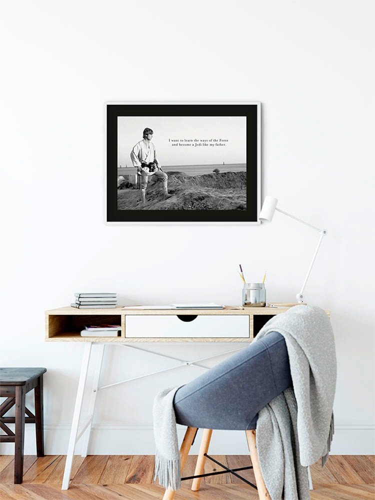Komar Bild »Star Wars Classic Luke Quote« Star Wars 1 Stk. tlg. Wandbild zur Dekoration im Kinderzimmer - ohne Rahmen