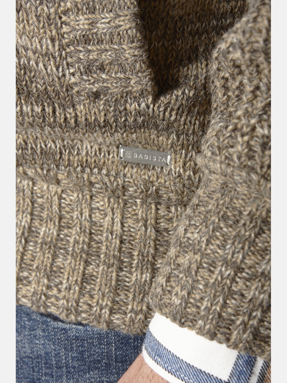 Babista Kapuzenstrickjacke »Strickjacke RIVANETTO«, im modischen Strickmuster