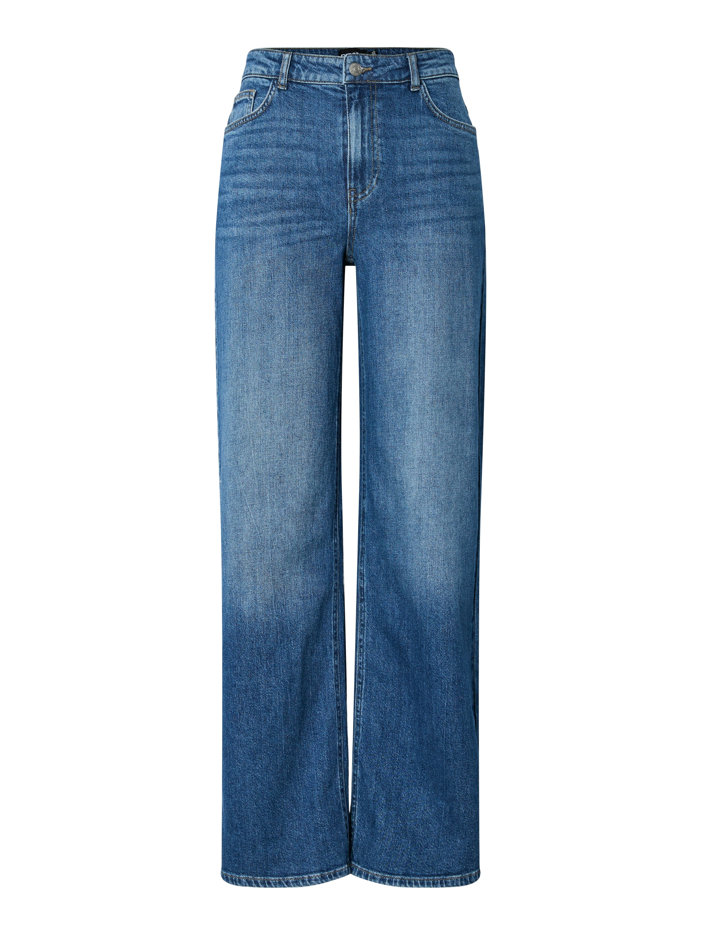 pieces Weite Jeans »PCSILKE MW WIDE JEANS MB NOOS BC«