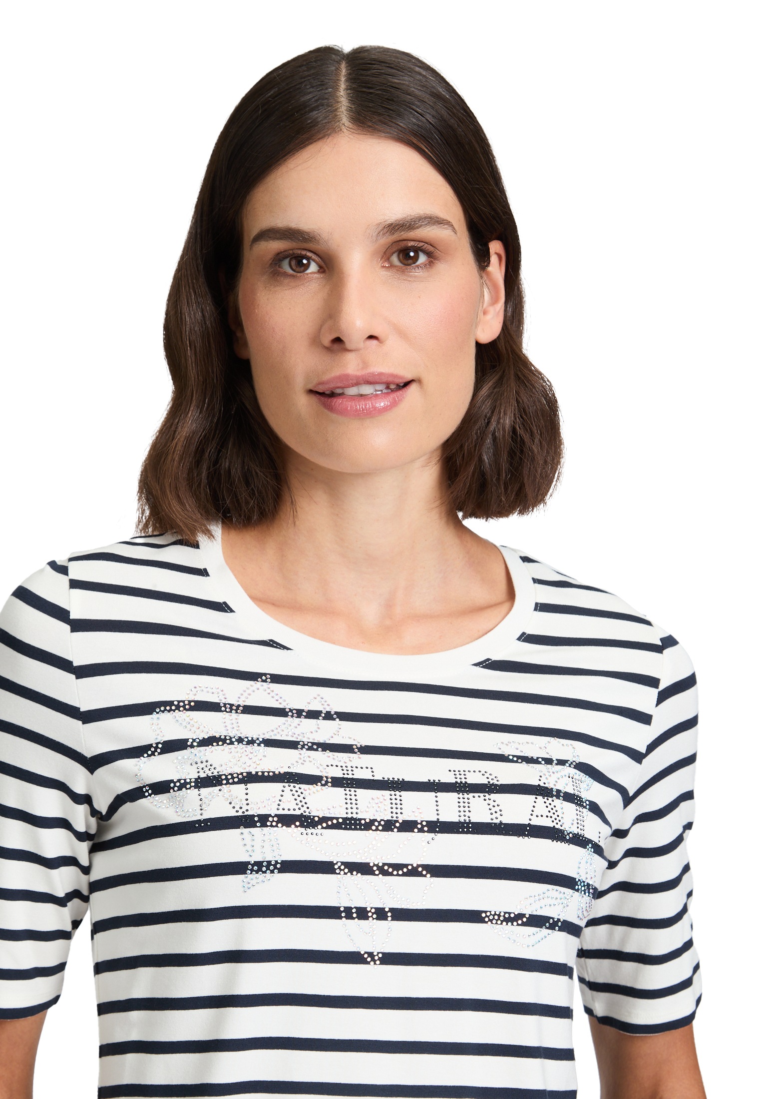 Betty Barclay T-Shirt »Ringelshirt mit Schmucksteinen«