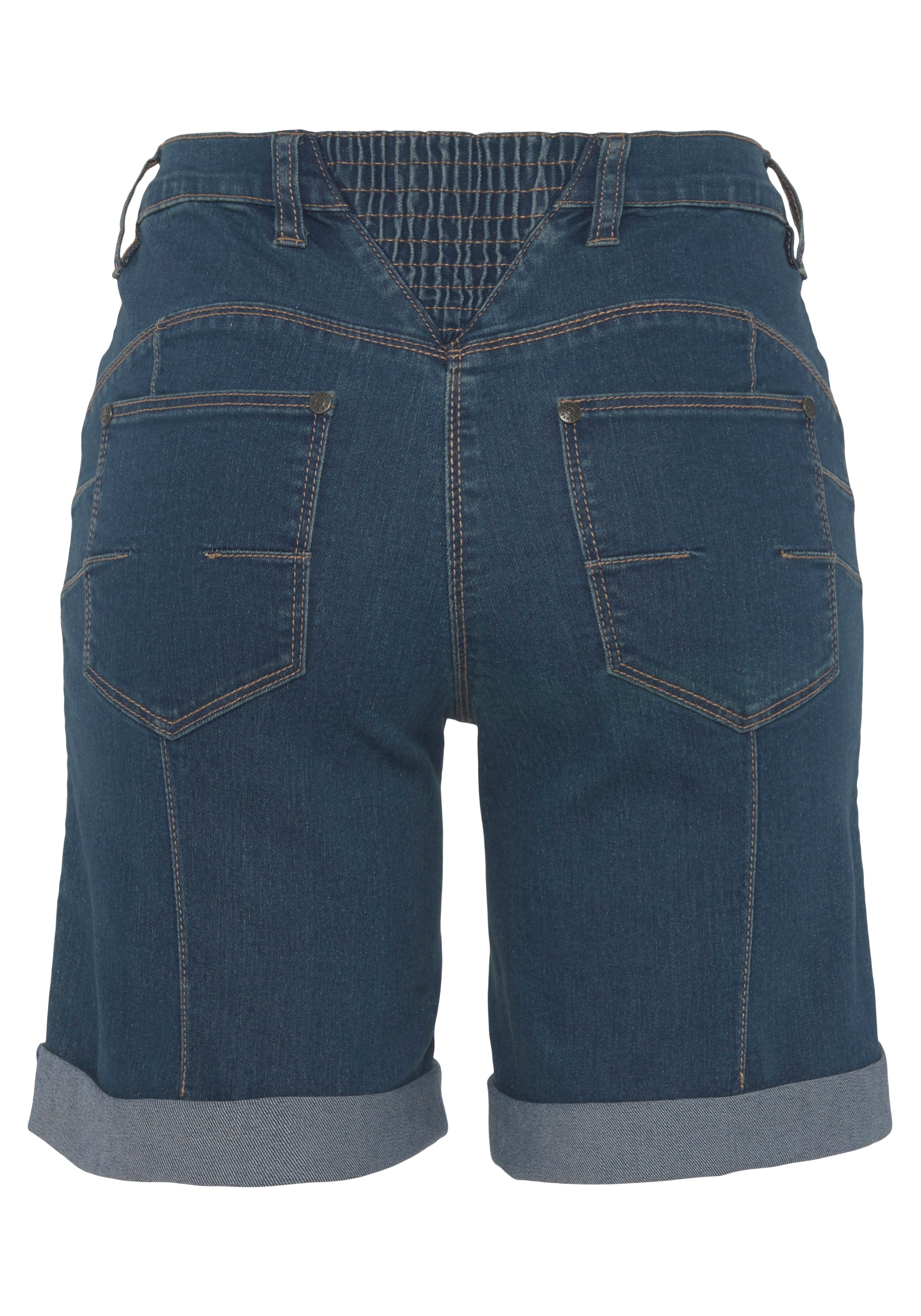 Arizona Jeansbermudas, weite Passform, kurze Beinform, hohe Leibhöhe