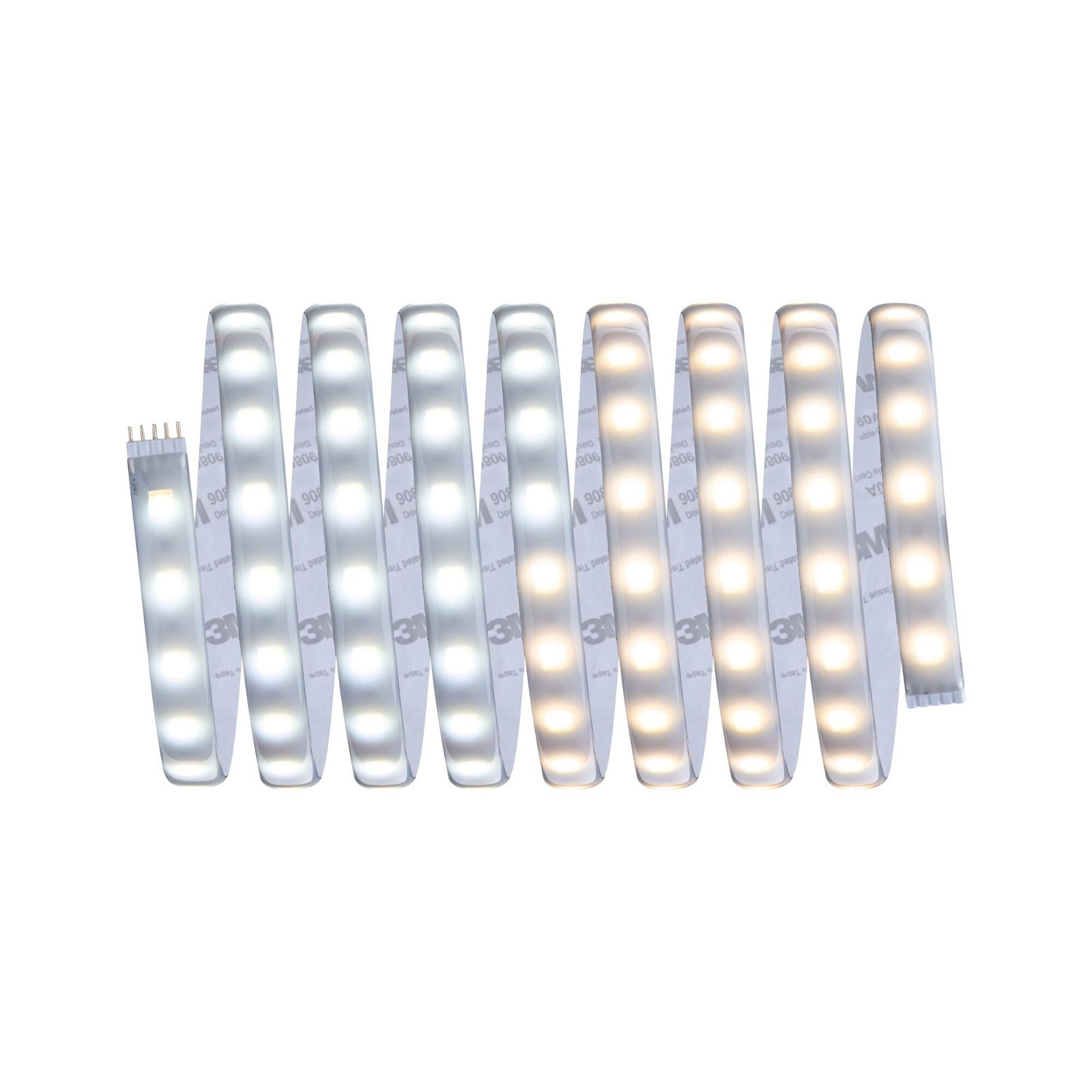 Paulmann LED-Streifen »MaxLED 500 Basisset 3m 20W 230/24V 36VA Silber Kunststoff«, 1 St.-flammig, IP44 Cover 2700K-6500K TunableWhite
