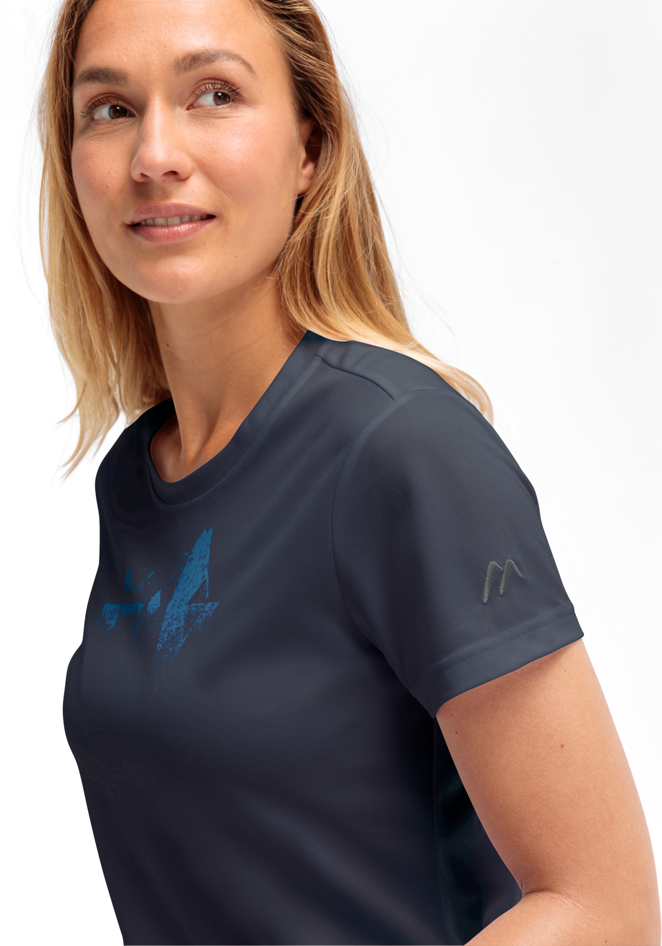Maier Sports T-Shirt »Tilia Pique W«, Damen Funktionsshirt, Freizeitshirt mit Aufdruck