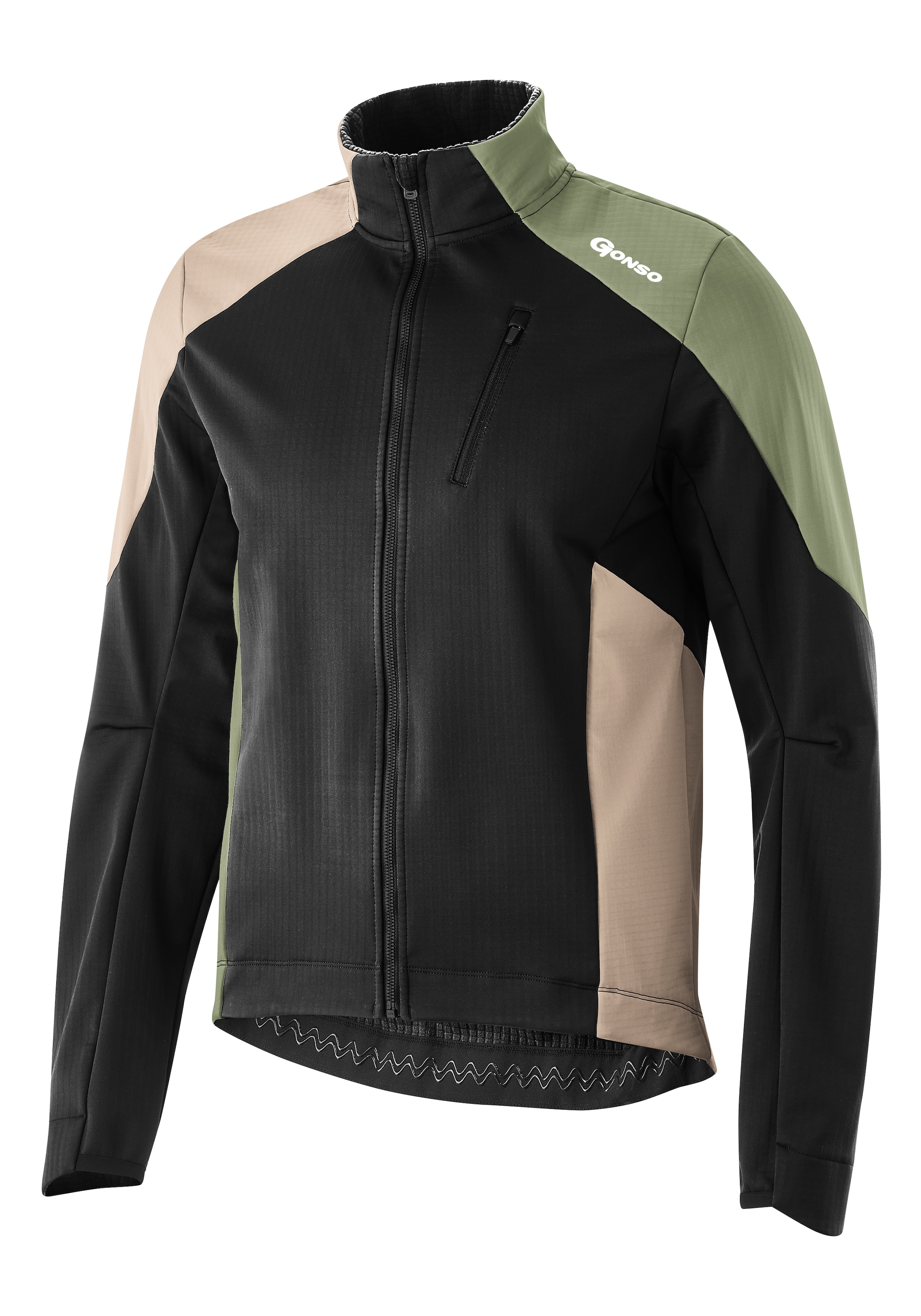 Gonso Fahrradjacke »TRAIL JACKET SOFTSHELL M«, Wasserabweisend, strapazierfähig, atmungsaktiv