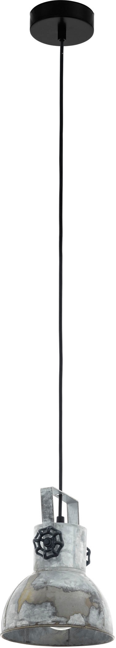 EGLO Hängeleuchte »BARNSTAPLE Pendellampe, Stahl, E27, IP20, Esstischlampe, Retro, Lampe« E27 Hängeleuchte, H110 x Ø17,5 cm, schwarz, 1X40W exkl.