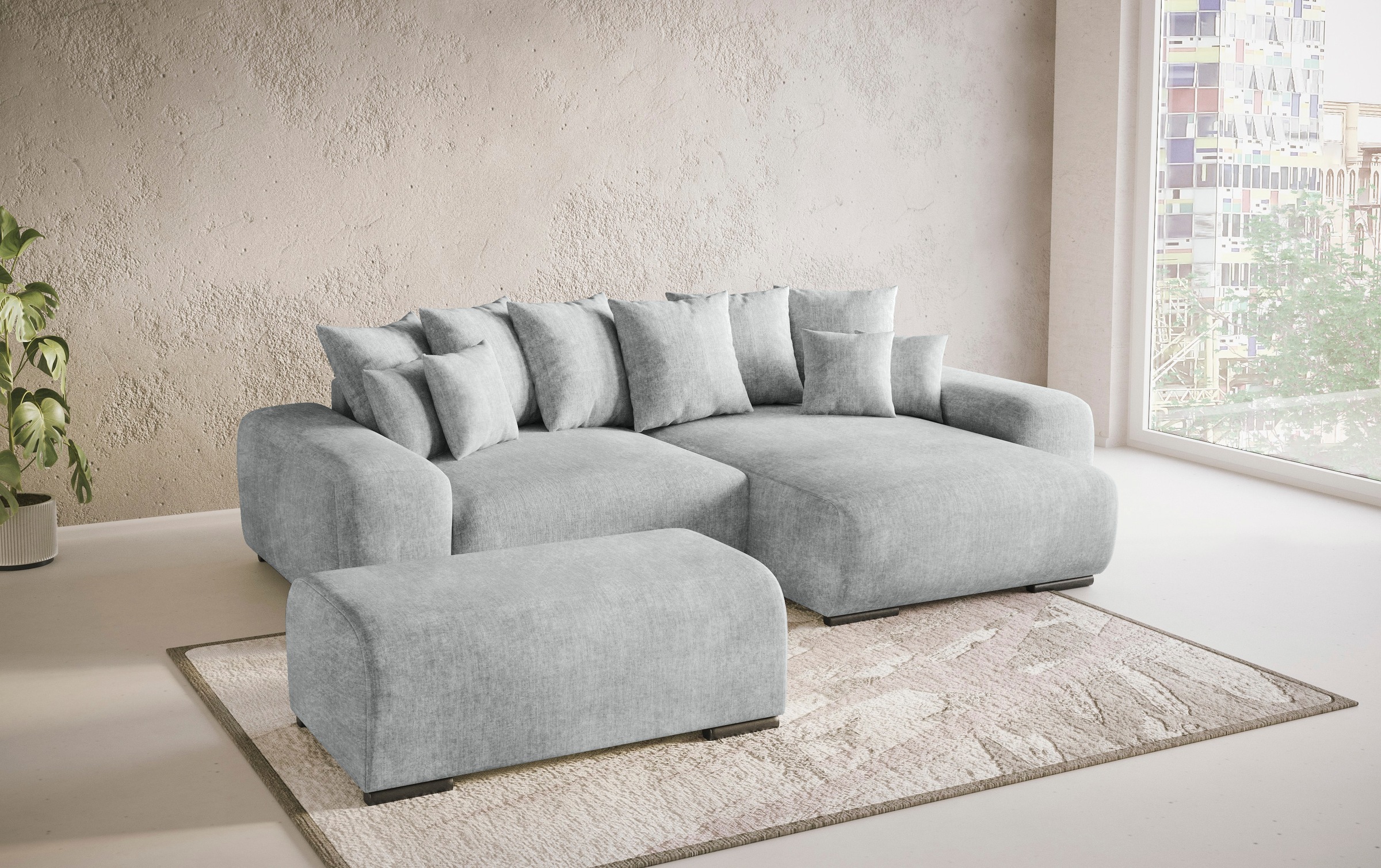 Mr. Couch Hockerbank »Sundance«, Mit DuraSpring-Taschenfederkern bis 140 kg belastbar