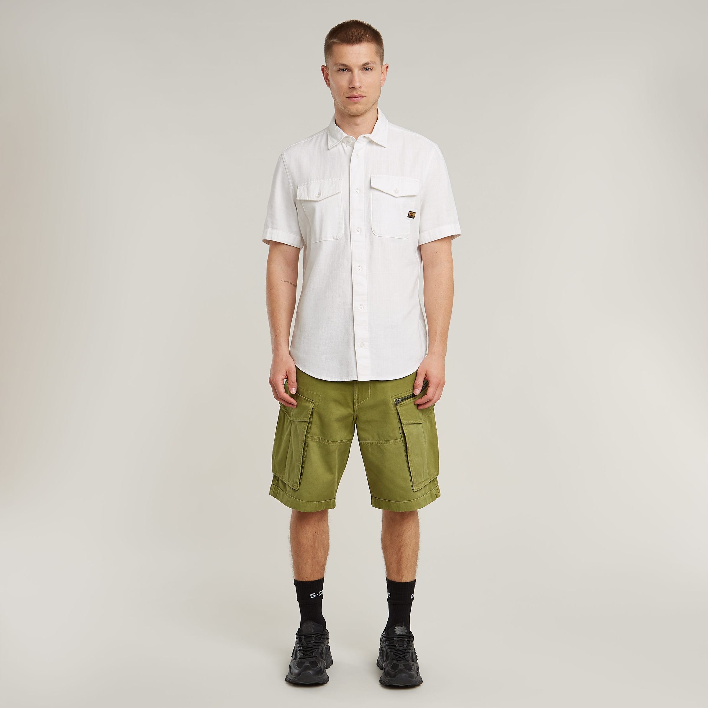 G-STAR Kurzarmhemd »Marine Slim Shirt«, mit aufgesetzten Taschen