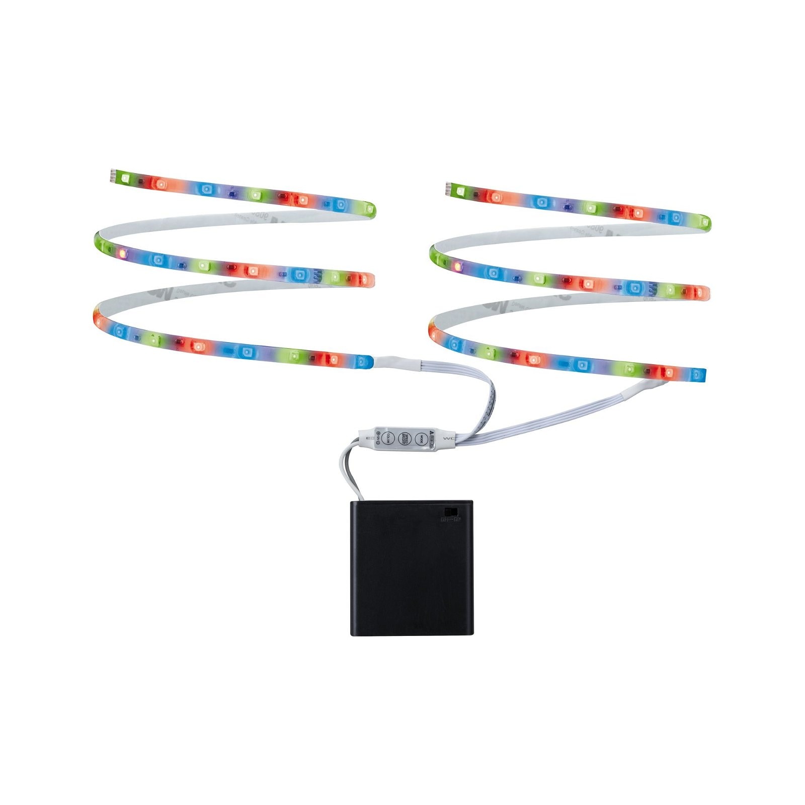 LED-Streifen »Function Mobil Strip 2x80cm RGB 1,2W 9V 6LR61 Weiß Metall/Kunststoff«, 2...