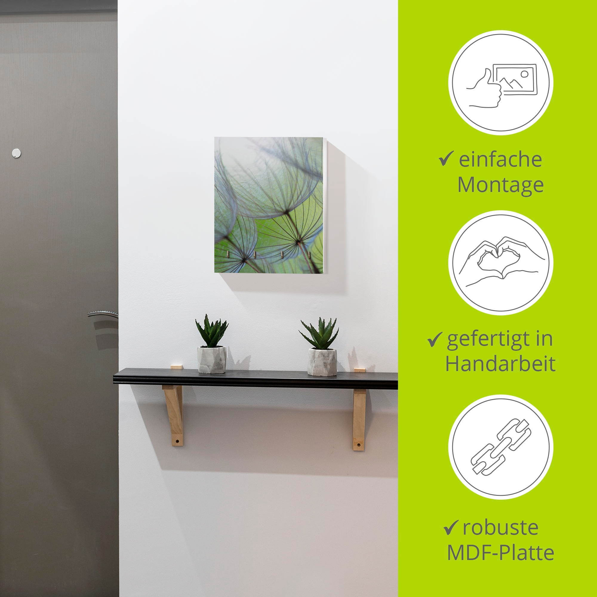 Artland Hakenleiste »Pusteblumen-Samen II«, MDF