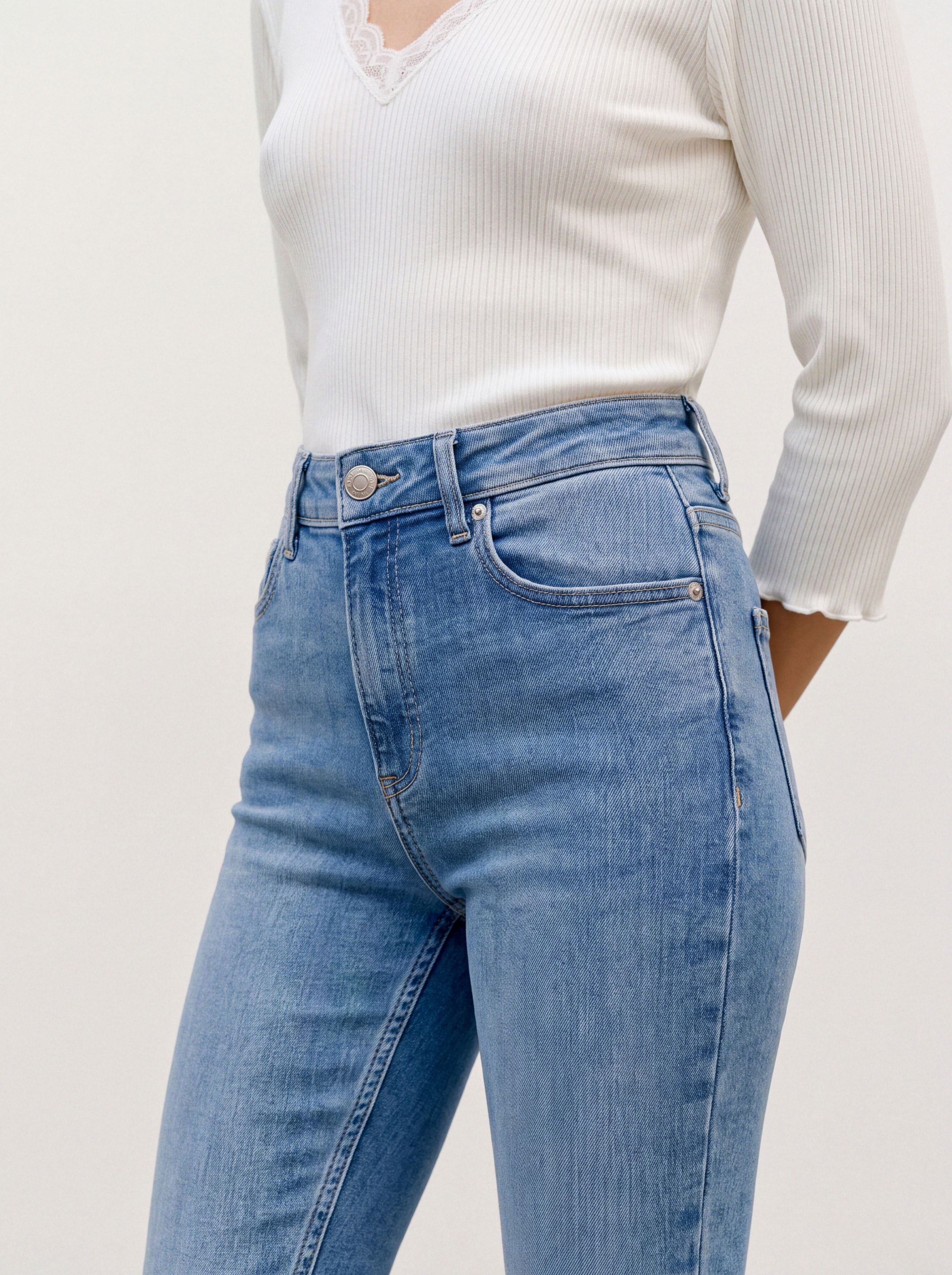 Vero Moda Skinny-fit-Jeans »VMPOLLY MR SKINNY JEANS RA3089 NOOS« Baumwollmischung, skinny fit