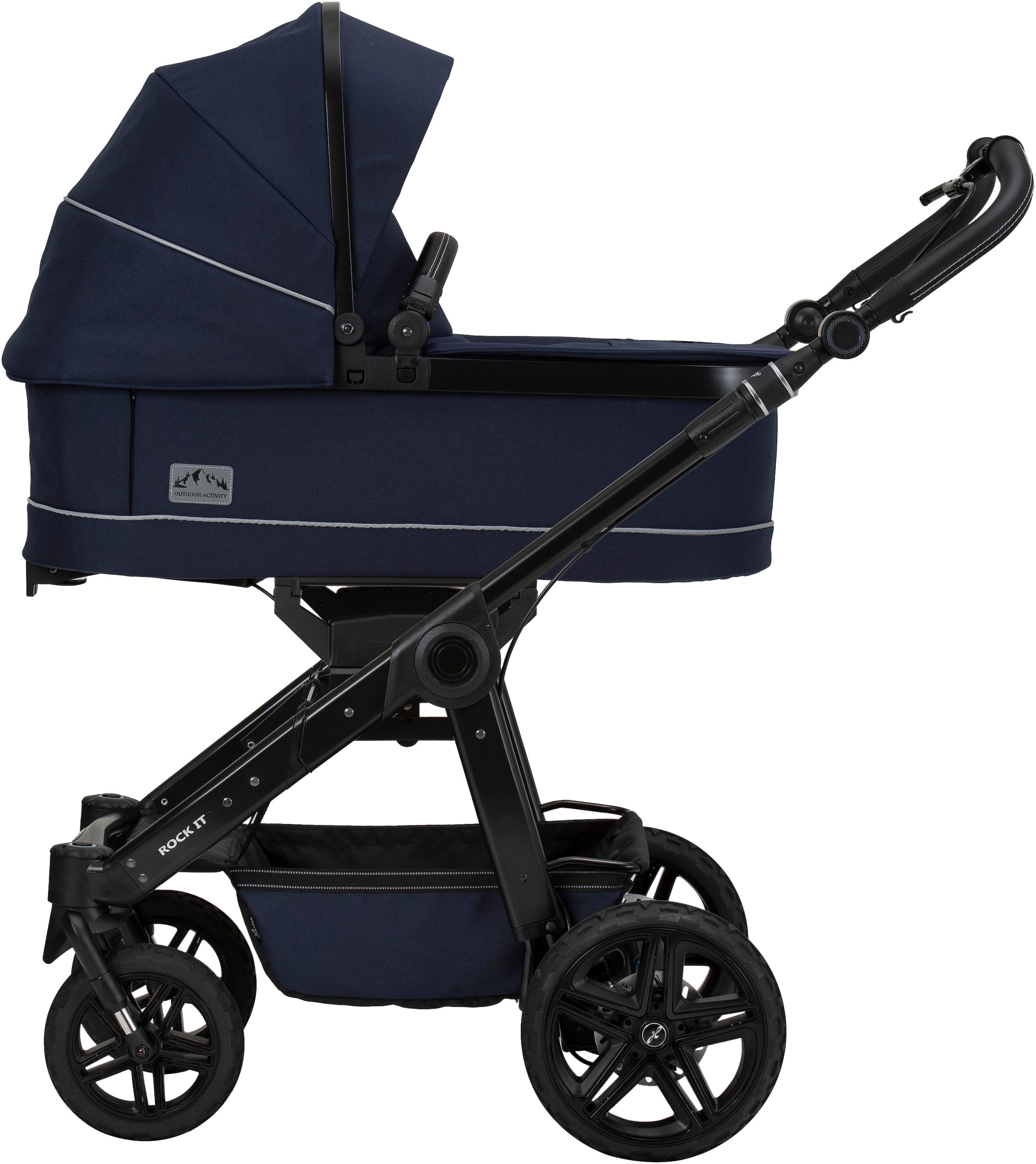 Hartan Kombi-Kinderwagen »Rock it Outdoor, mit Handbremse«, Lieferung ohne Adapter; Made in Germany