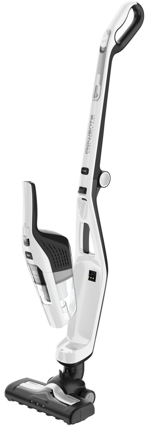 Rowenta Akku-Stielstaubsauger »Dual Force 2-in-1, mühelose Aufbewahrung, klappbarer Griff, LED-Düse«, besonder leicht, langlebige Batterie, 2 Geschwindigkeiten, RH6737