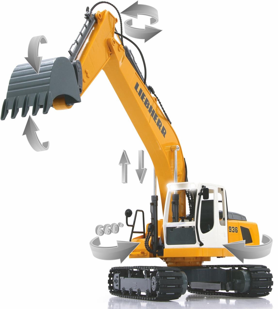 Jamara RC-Bagger »R936 Liebherr«, mit Sound und LED Beleuchtung