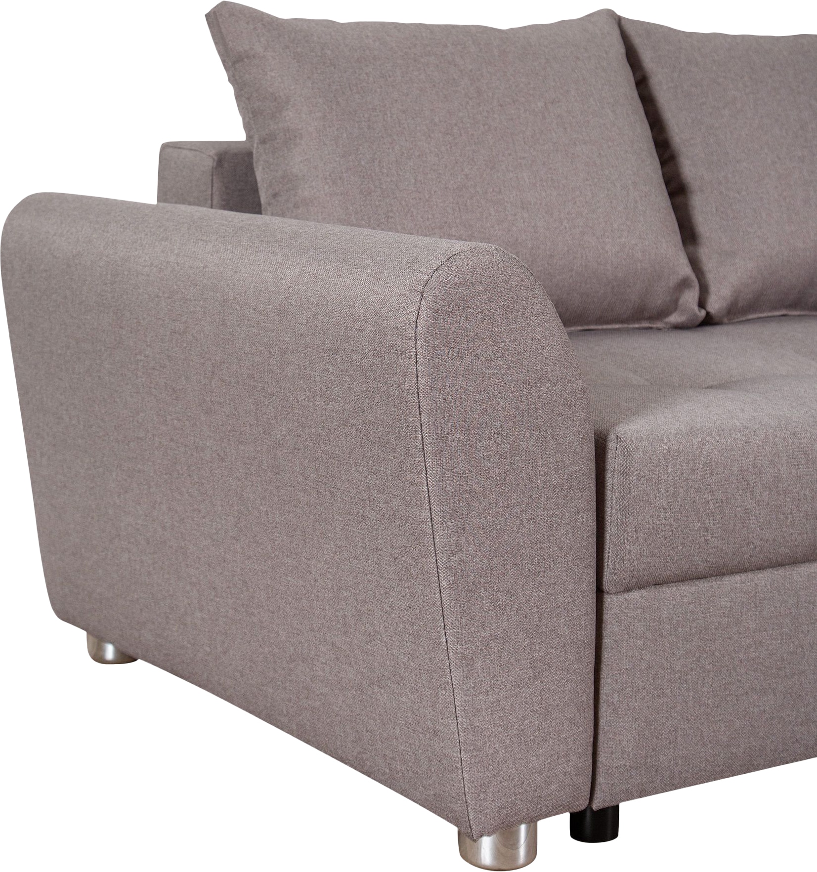 COLLECTION AB Ecksofa »Jana L-Form«, inkl. Bettfunktion,Bettkasten und Bonnelfederkern