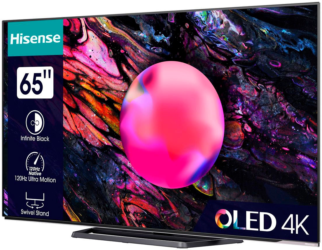 Hisense LED-Fernseher »65A85K«, 164 ➥ XXL 3 Zoll, Jahre UNIVERSAL Smart-TV Ultra HD, | cm/65 4K Garantie