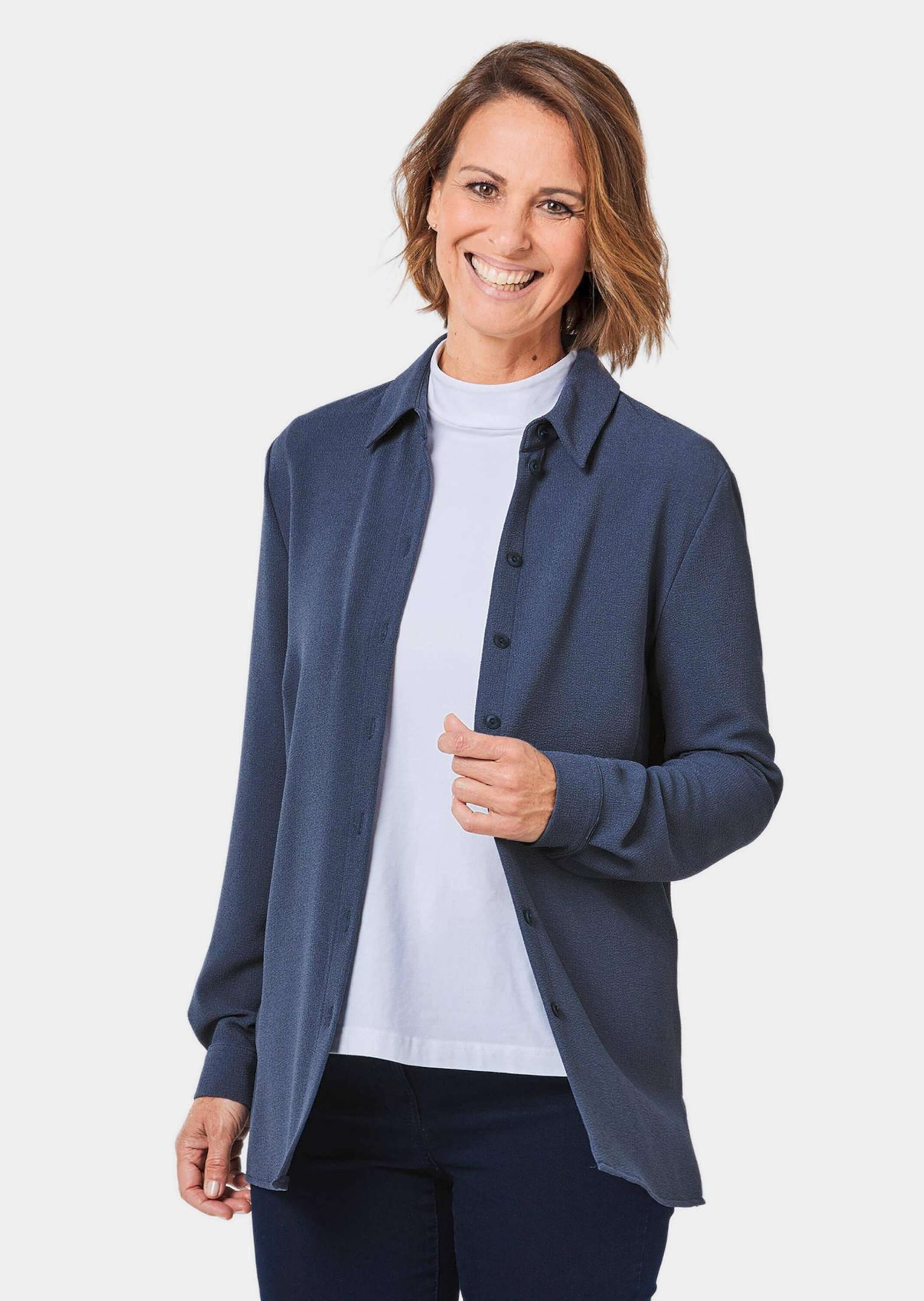 GOLDNER Kurzjacke »Leichte Blusenjacke in pflegeleichter Qualität« Stretchbequeme Passform