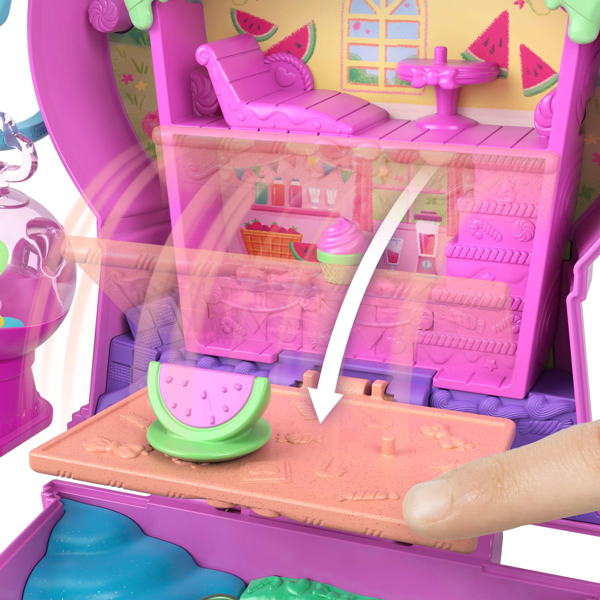 Polly Pocket Spielwelt »Wassermelone- Kaugummi Schatulle«