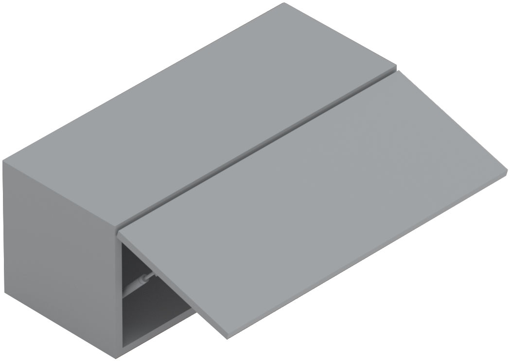 INOSIGN Hängevitrine »Infinity Breite 69 cm, Höhe 29 cm, Hängeschrank mit 1 Klappe,« Wandschrank waagerecht zu hängen, verschiedene Farben