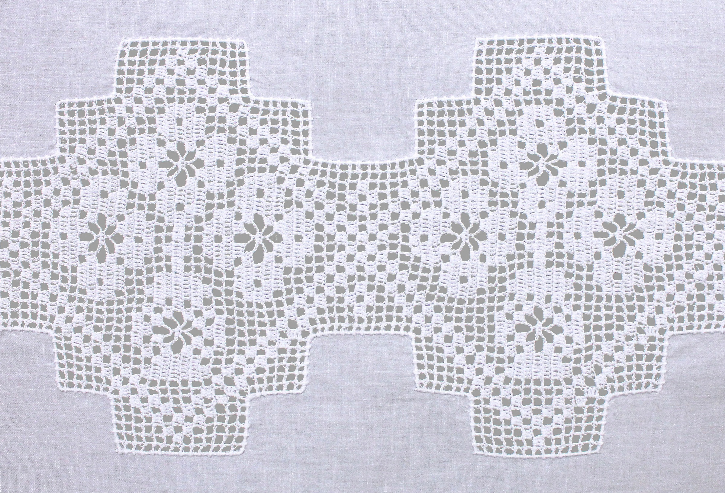 HOSSNER - ART OF HOME DECO Panneaux »Bondone«, (1 St.), Häkelspitze - ECHTE Handarbeit