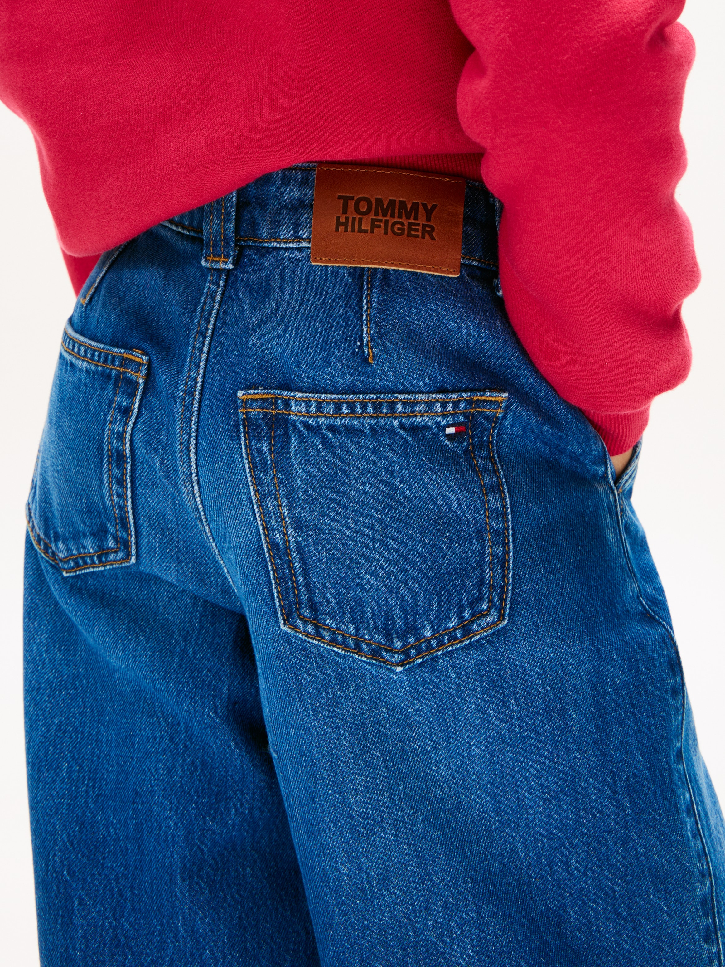 Tommy Hilfiger Weite Jeans »MABEL PLEATS«, Kinder bis 16 Jahre