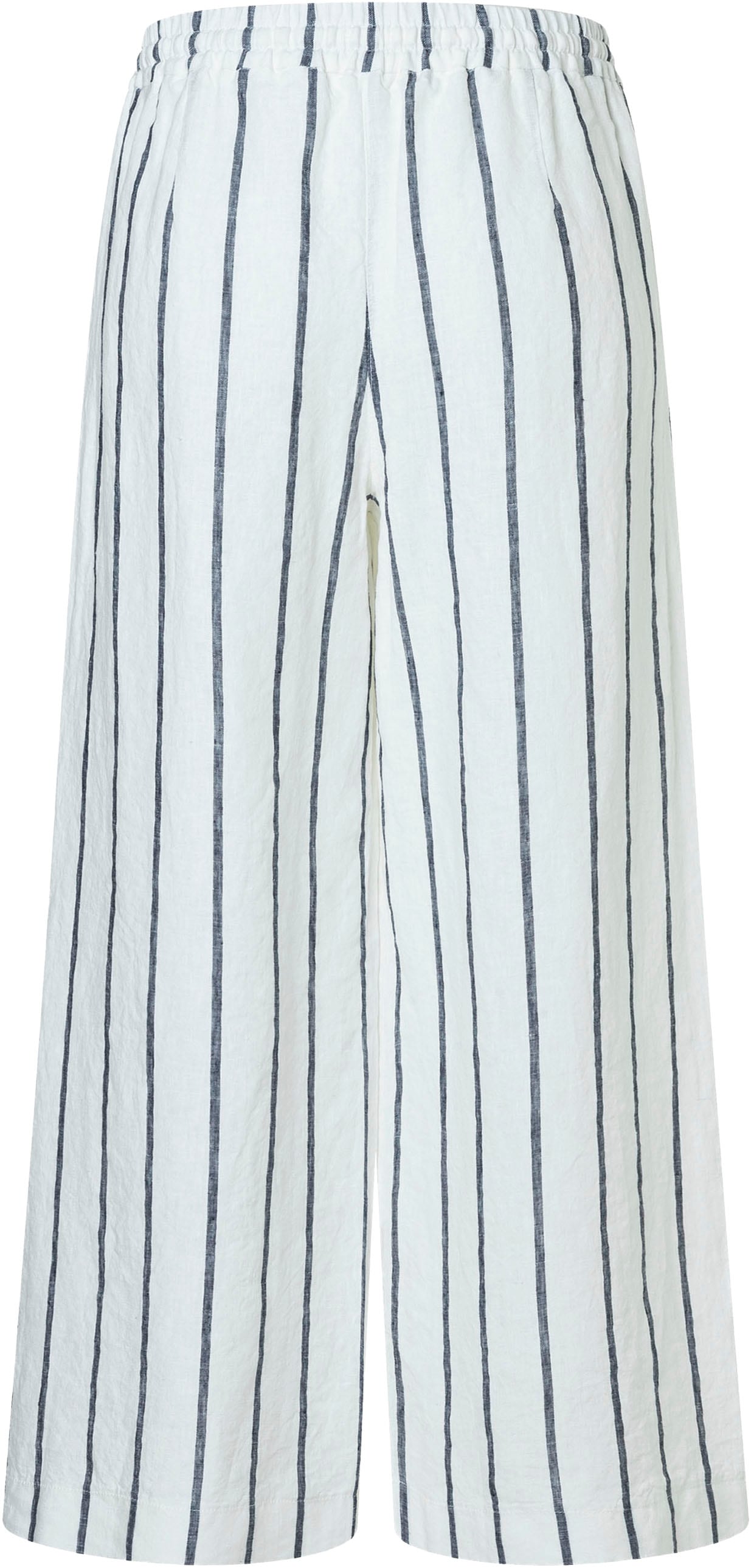 MAC Leinenhose »CALLIE cropped«  gestreift mit Kordelzug