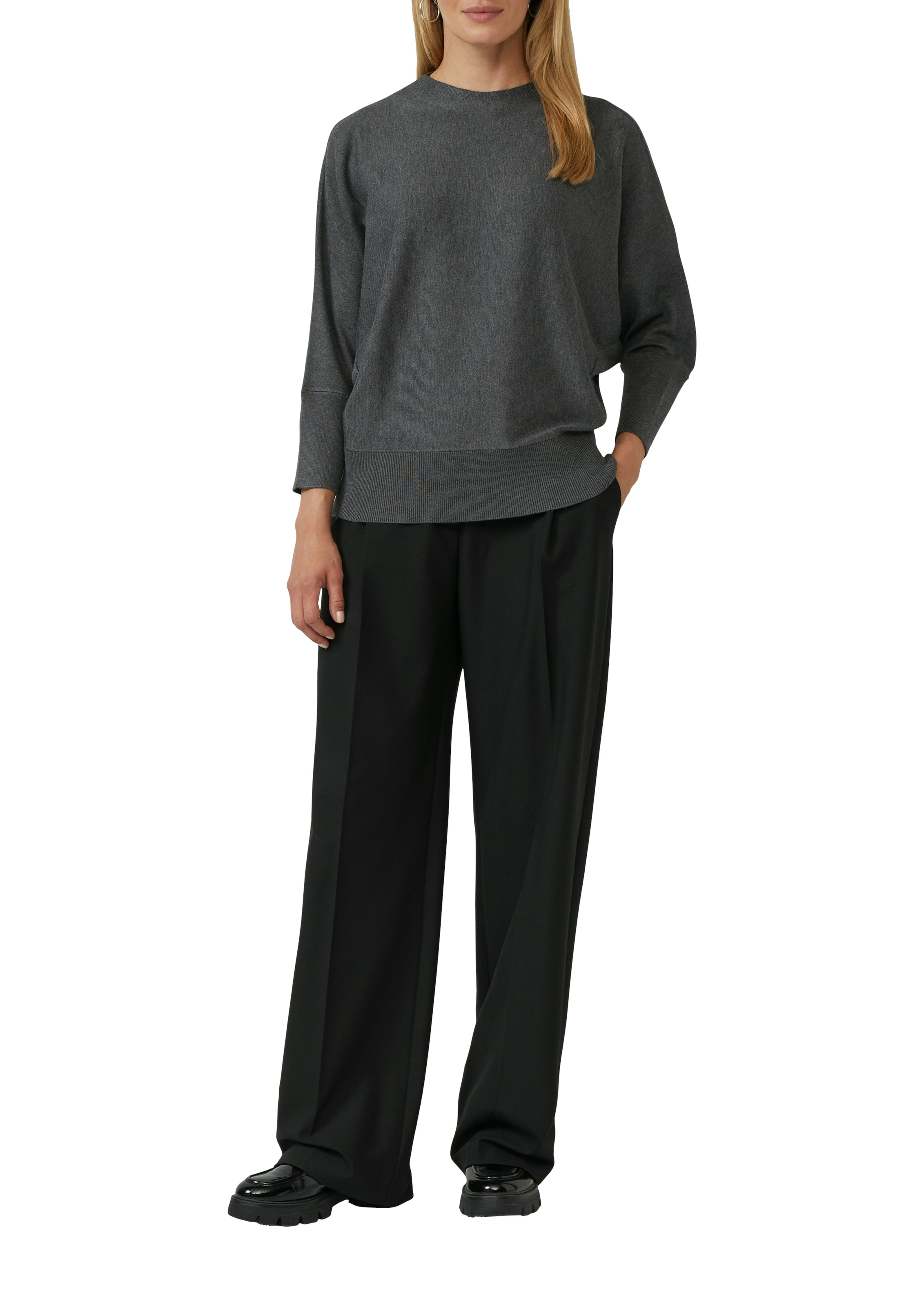 s.Oliver BLACK LABEL Strickpullover, mit Fledermausärmeln