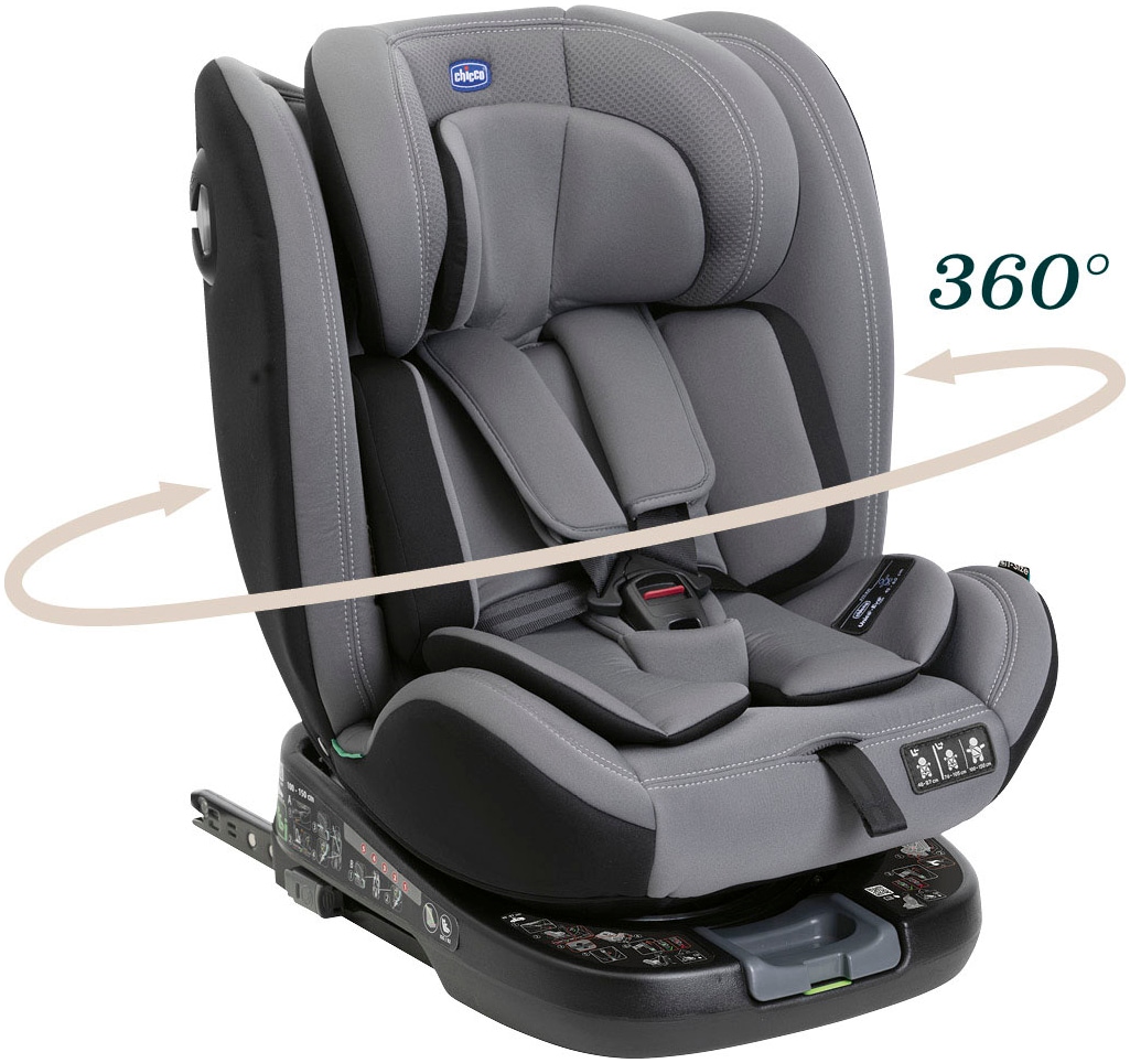 Chicco Autokindersitz »Unico Evo i-Size, Grey Black«, ISOFIX-Befestigung