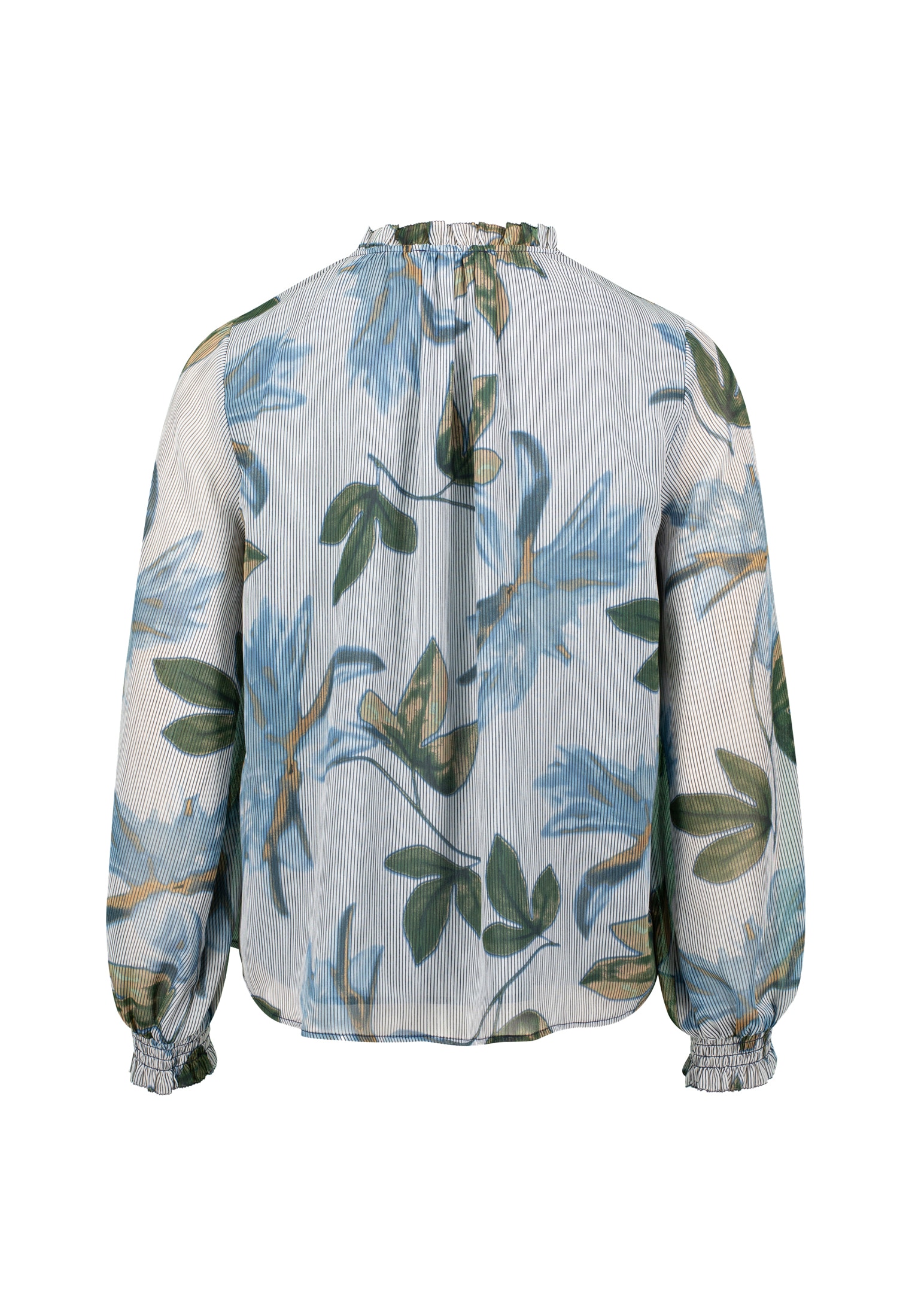 Zero Chiffonbluse »Chiffonbluse mit Blätterdruck«