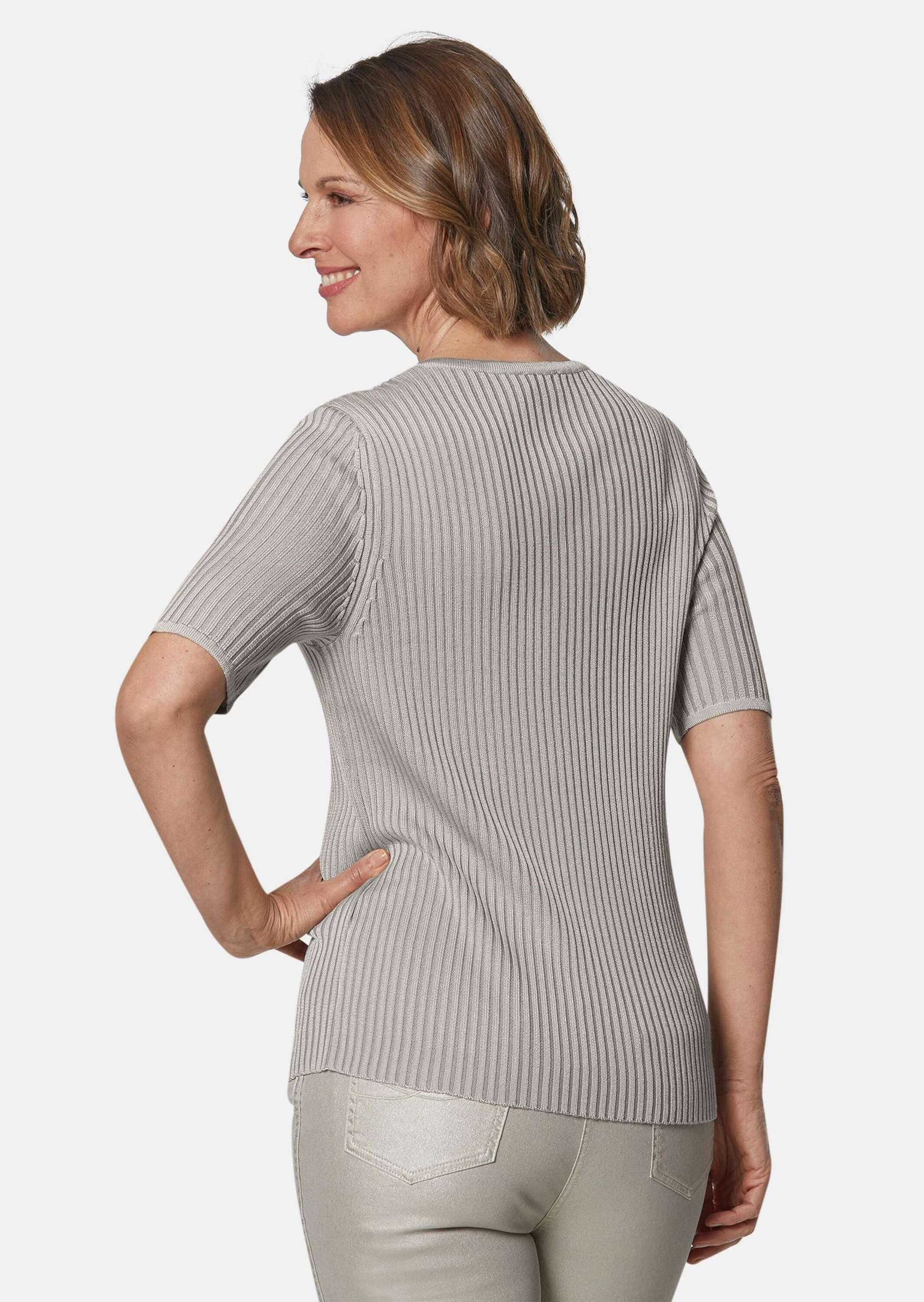 GOLDNER Rundhalspullover »Pullover Pflegeleichter Pullover in hochwertiger Rippenstruktur«