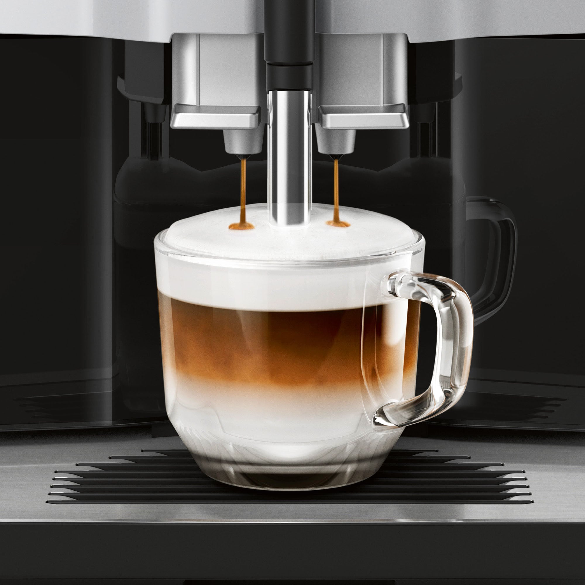 SIEMENS Kaffeevollautomat »EQ.300 TI353514DE«, einfache Zubereitung, 5  Kaffee-Milch-Getränke, LCD-Dialog-Display mit 3 Jahren XXL Garantie