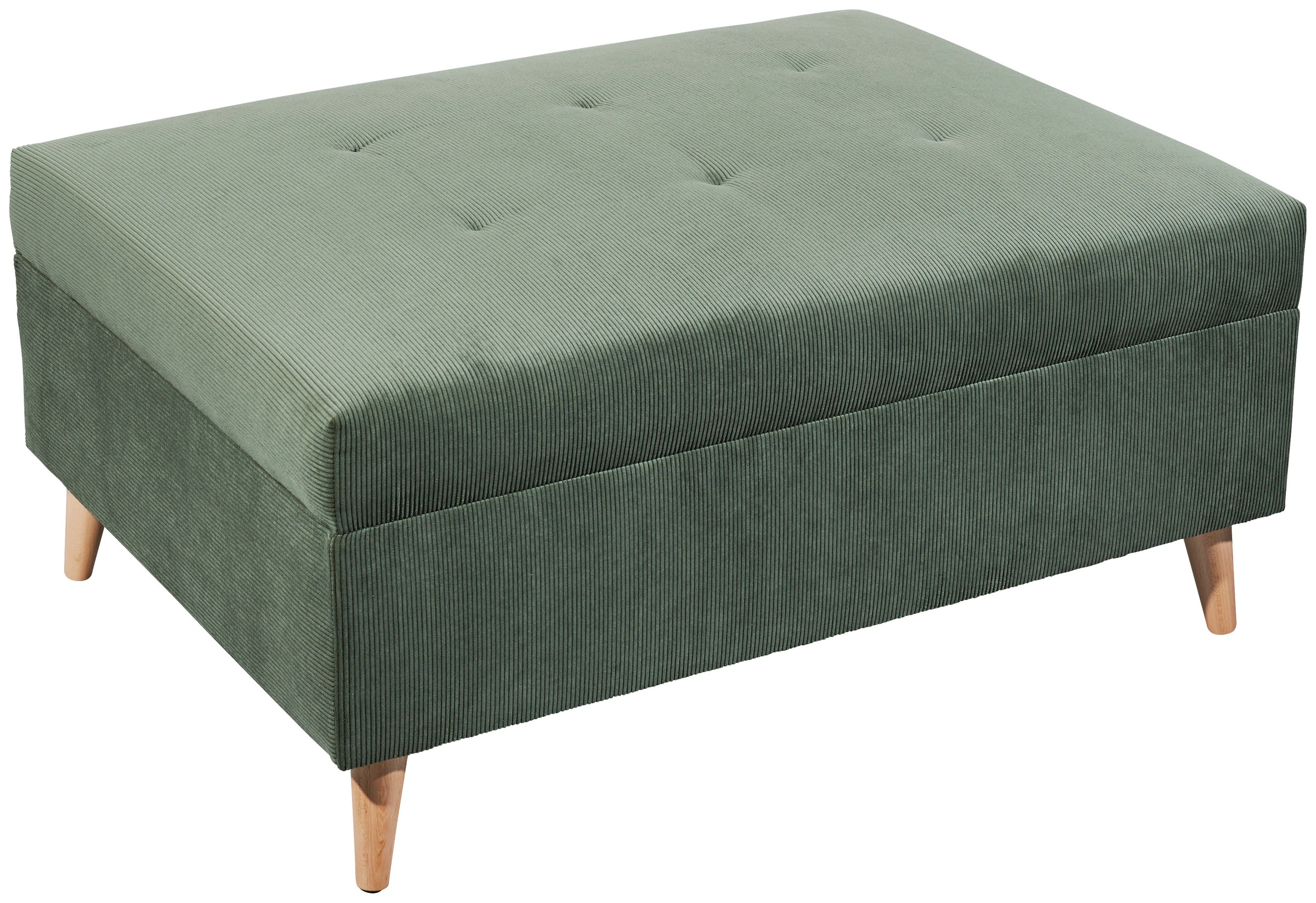 ED EXCITING DESIGN Ecksofa »Calanda L-Form«, mit Hocker & 3 Zierkissen